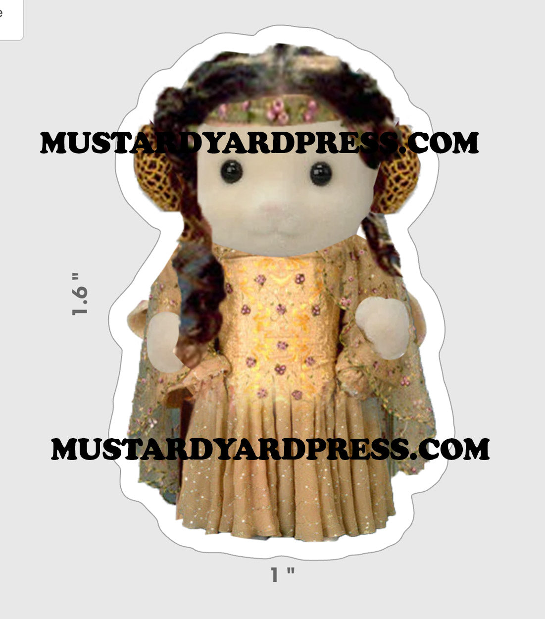 queen critter mini sticker