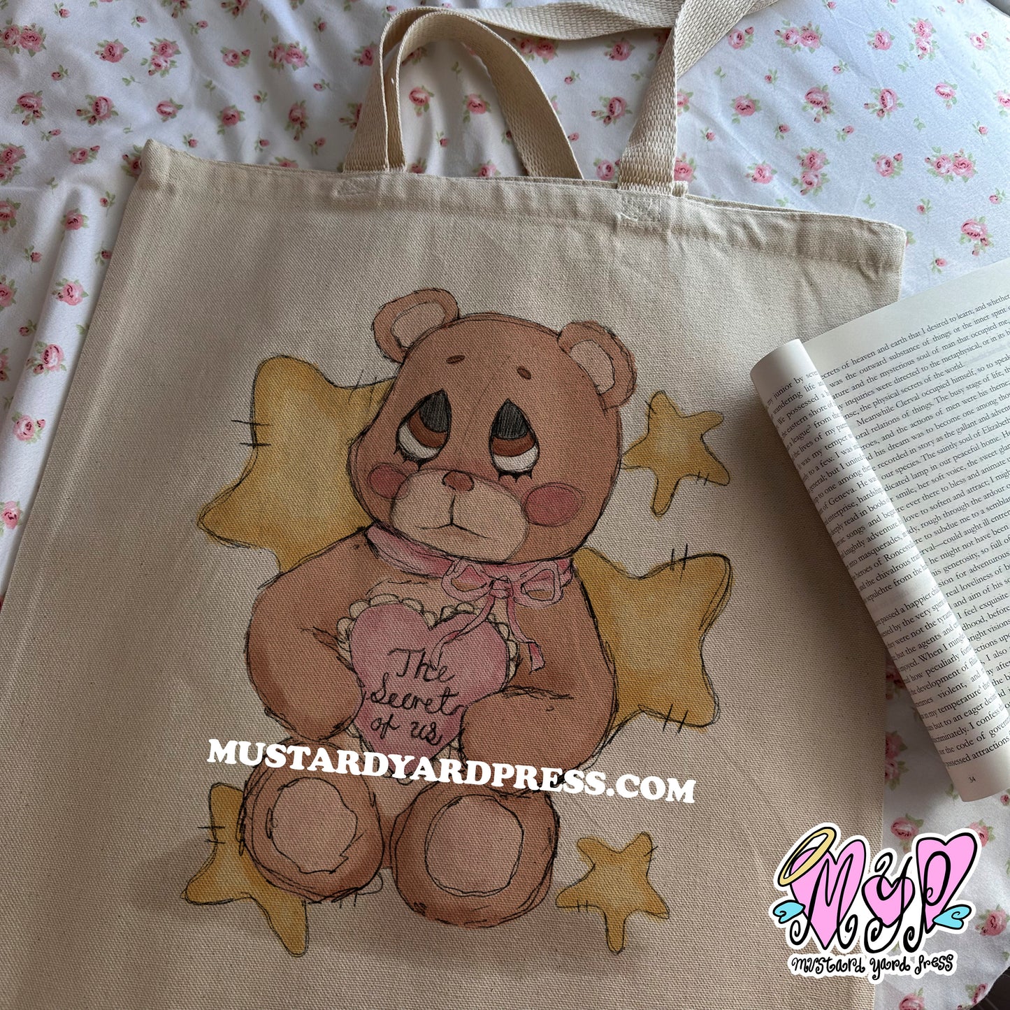 secret bear tote bag