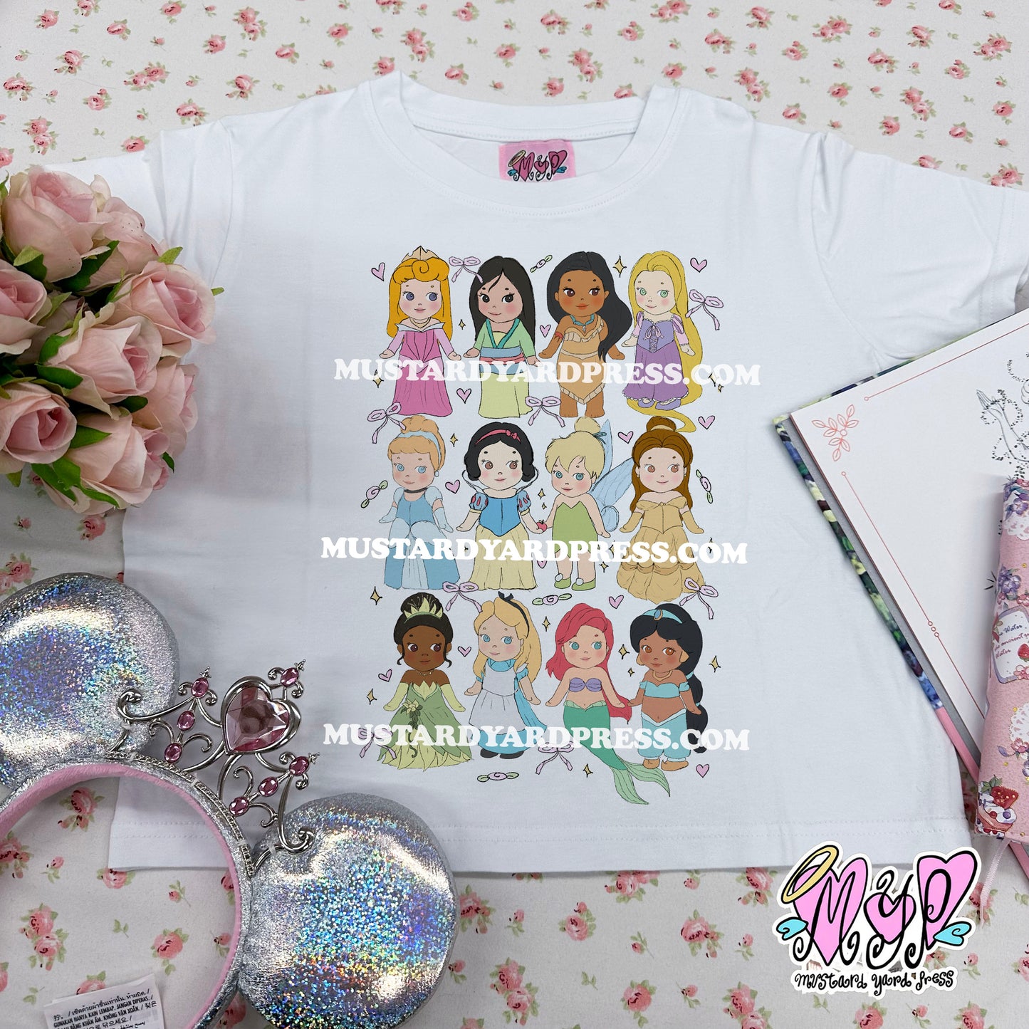 princesses baby tee