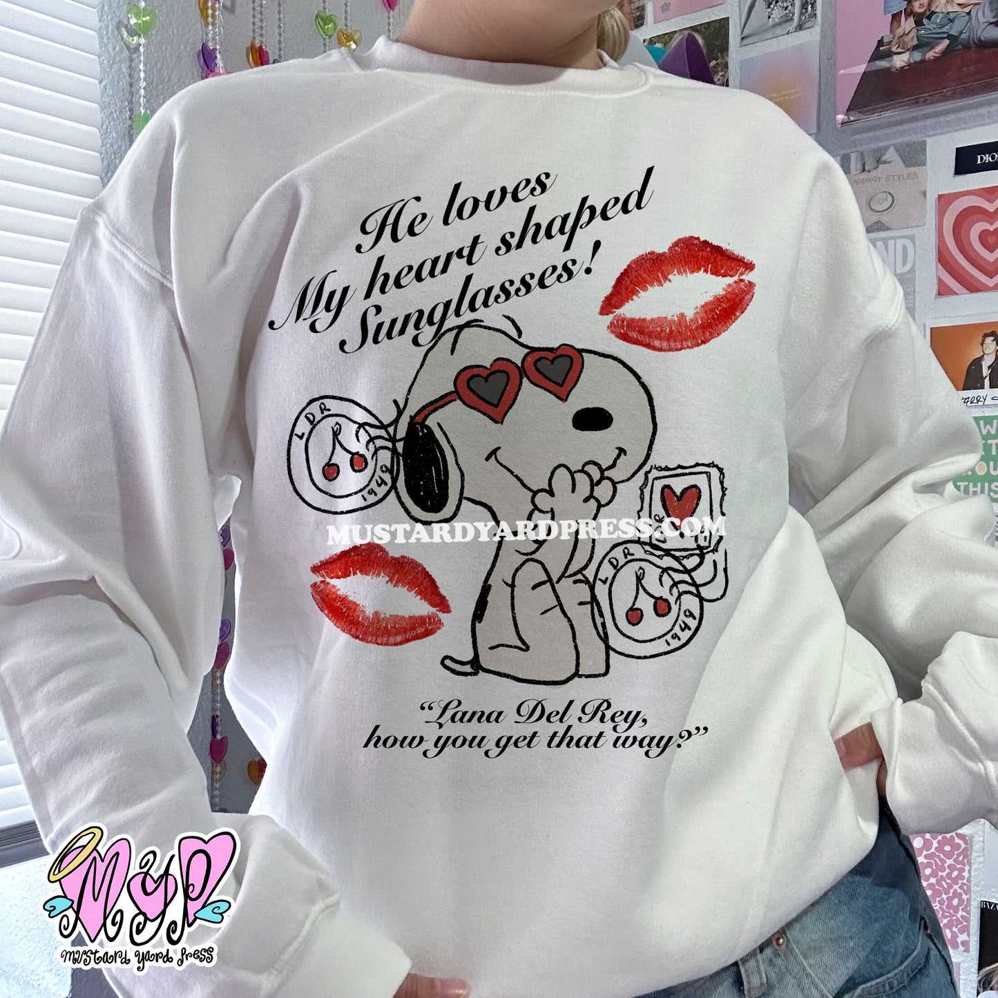 heart shaped crewneck