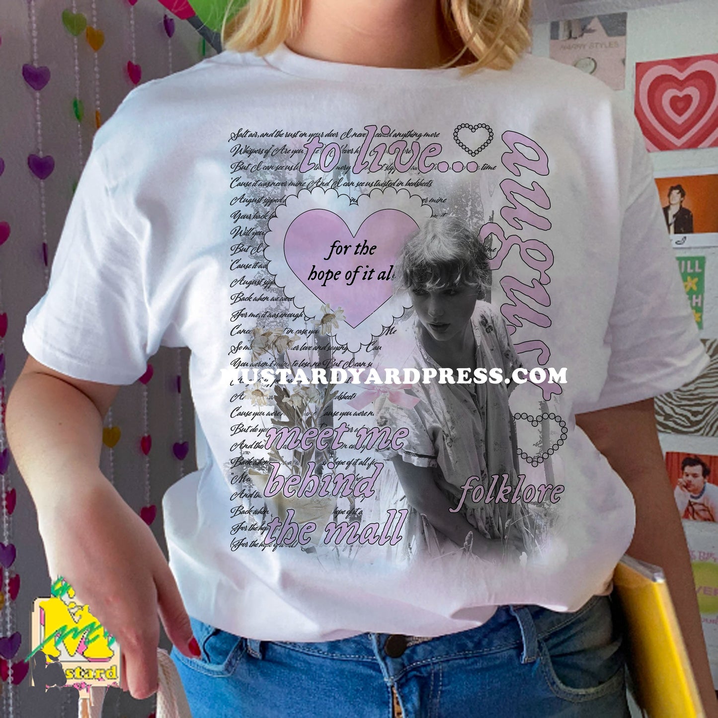 august collage t-shirt