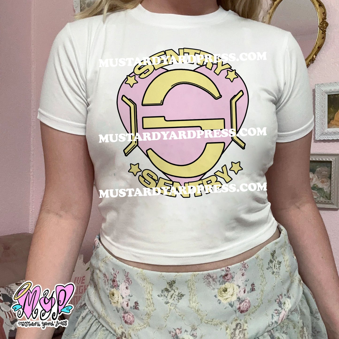 bob logo baby tee