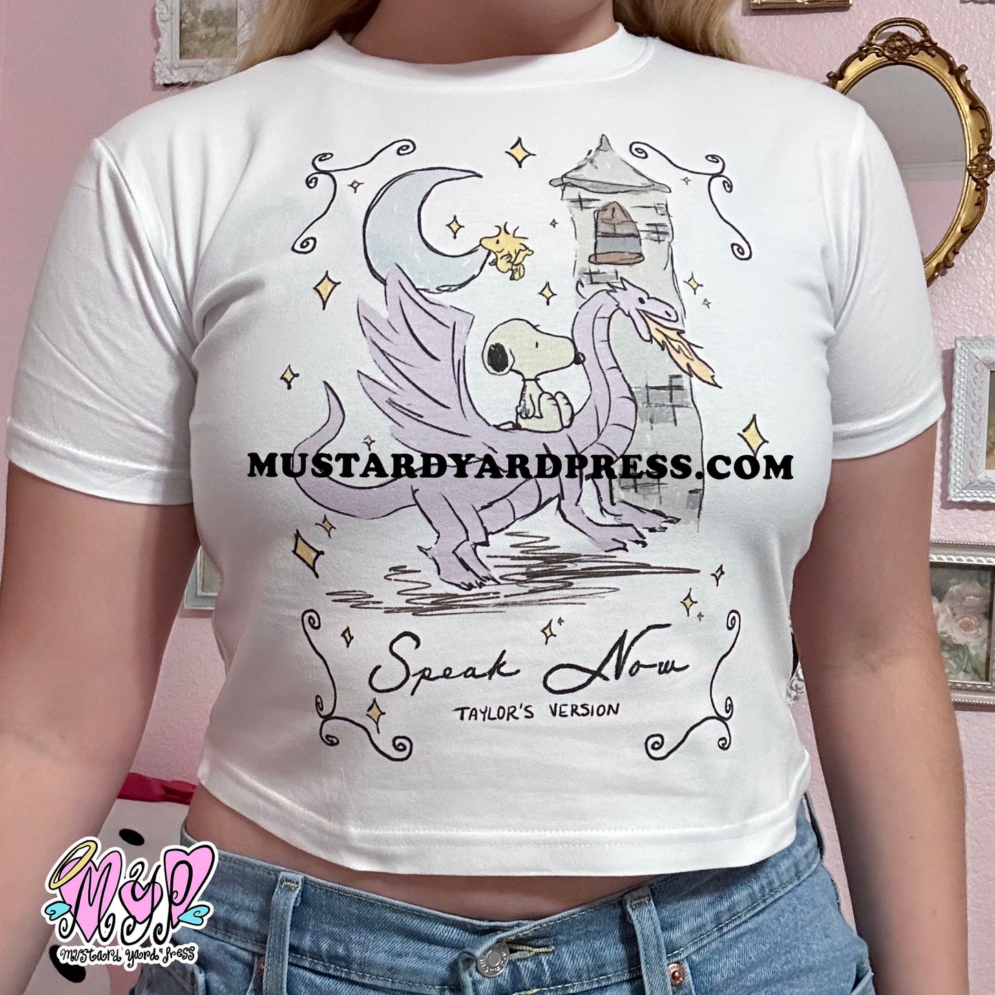 fairy tale dog baby tee