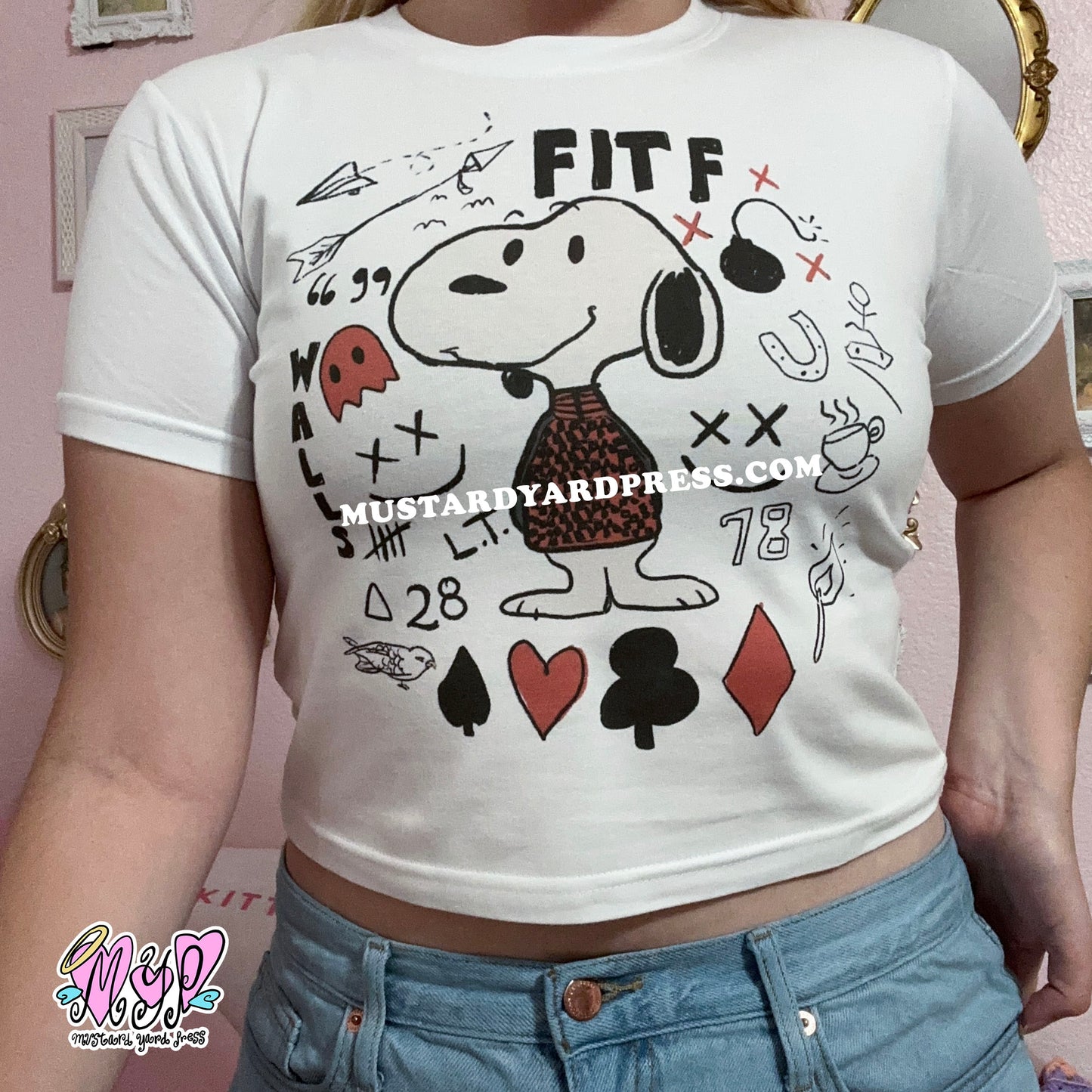 louis dog baby tee