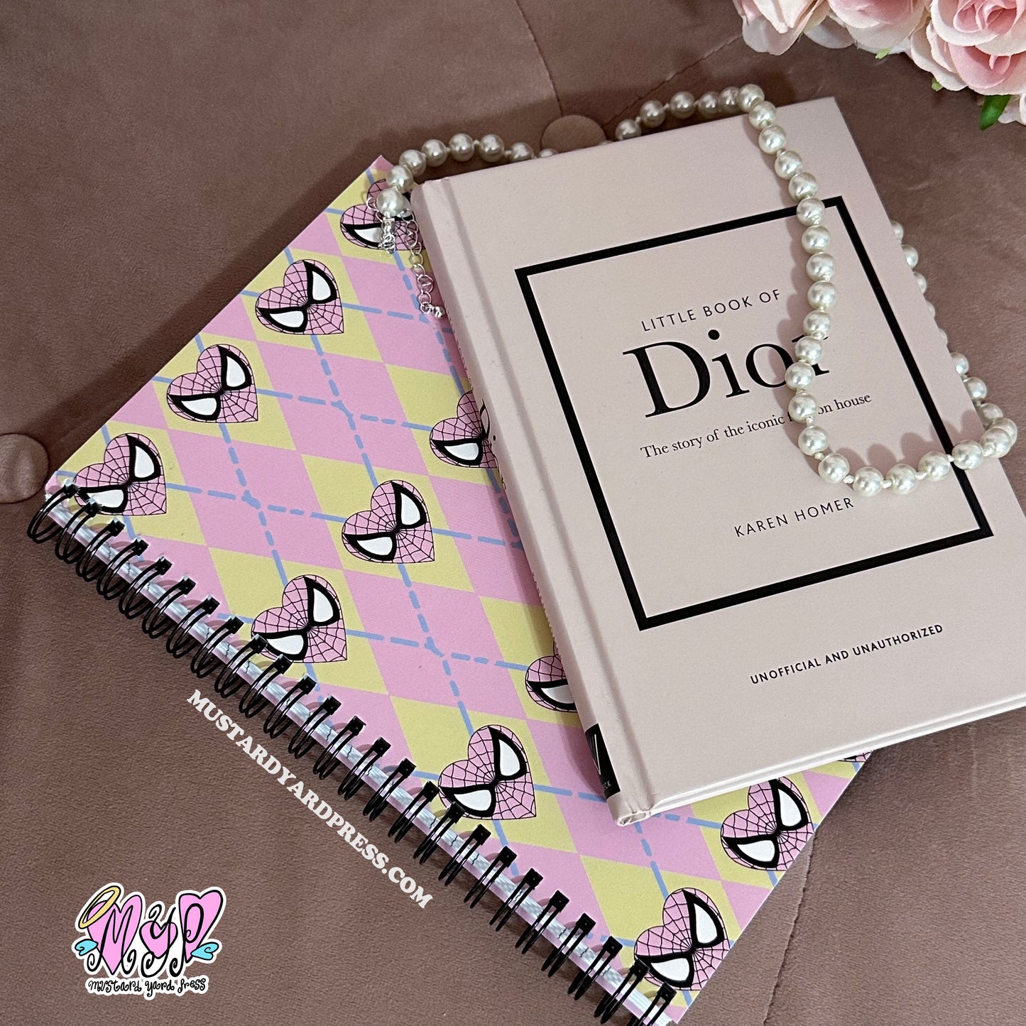 spider argyle notebook