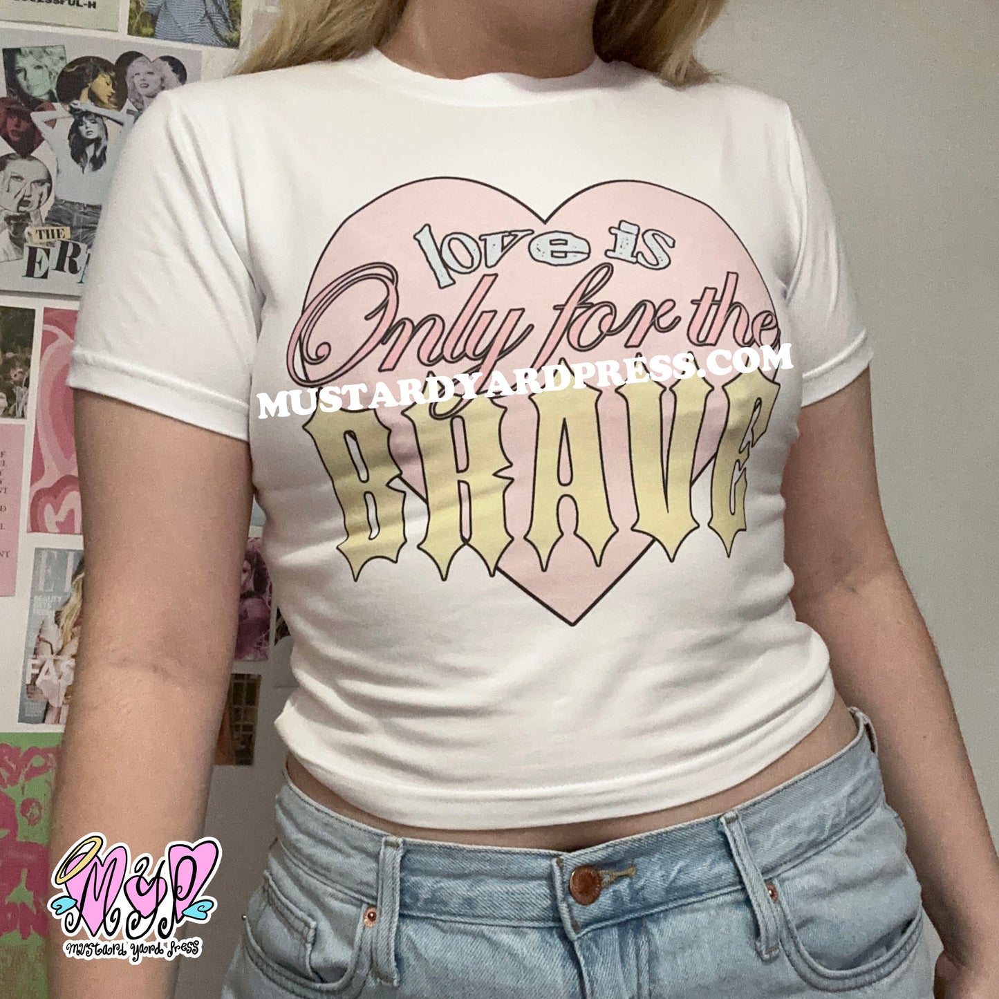 brave love baby tee