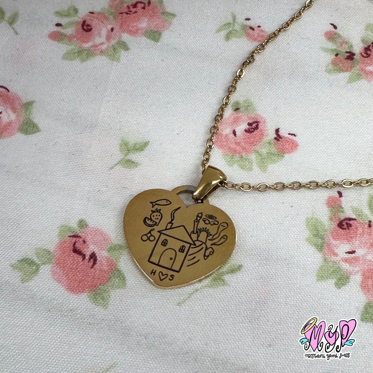 hs albums heart necklace