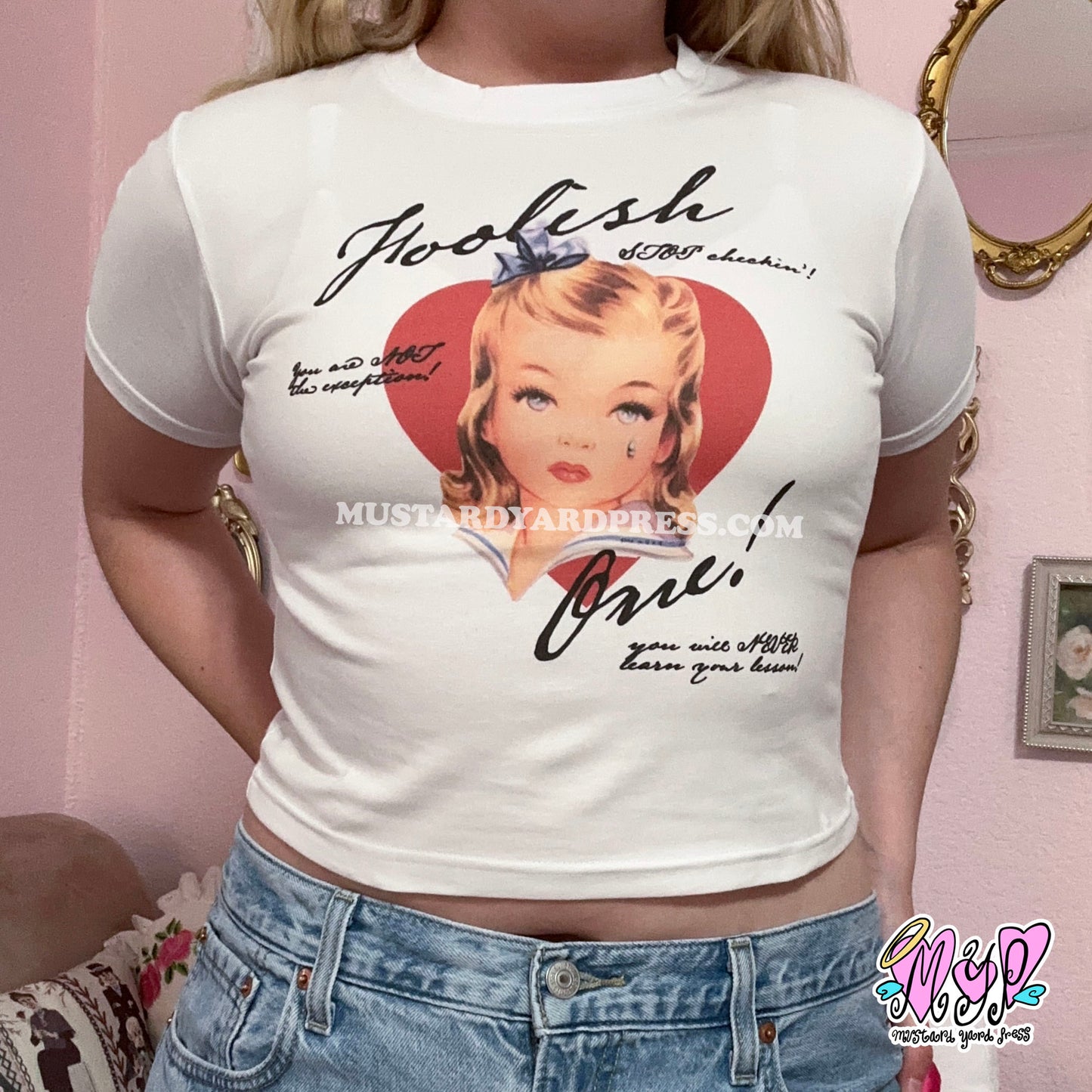 foolish baby tee