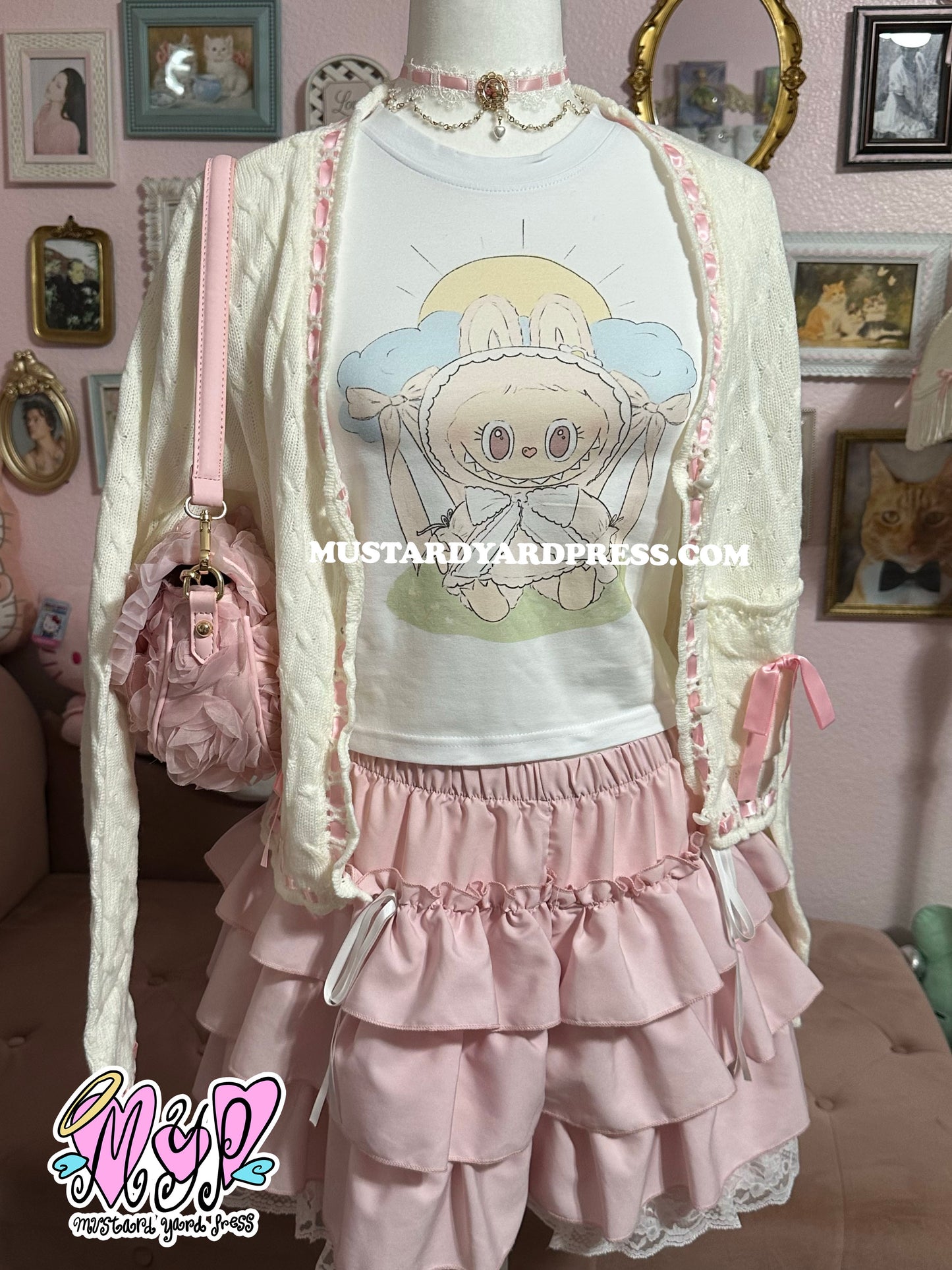 coquette monster baby tee