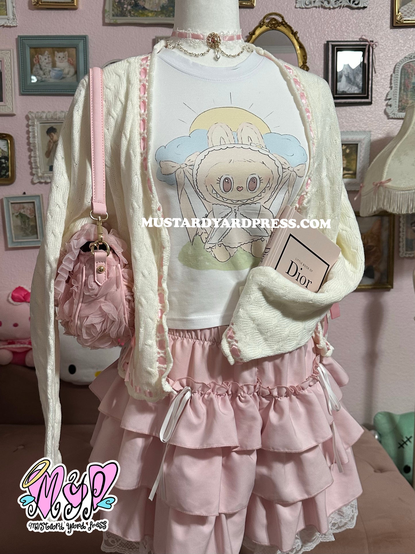 coquette monster baby tee