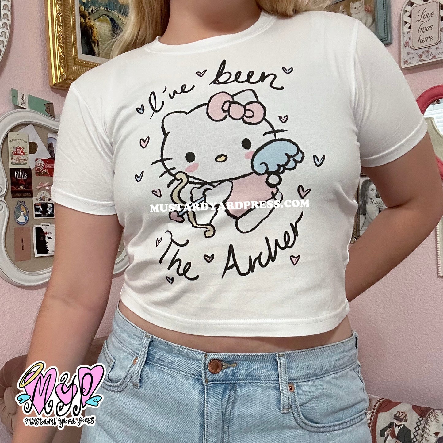 archer kitty baby tee