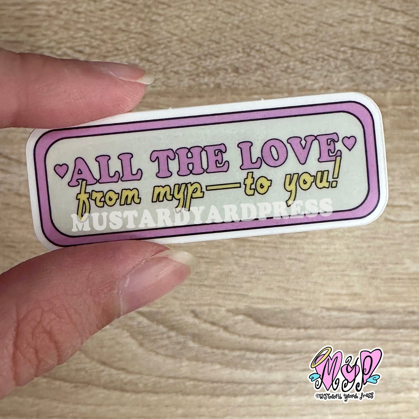 all the love from myp sticker