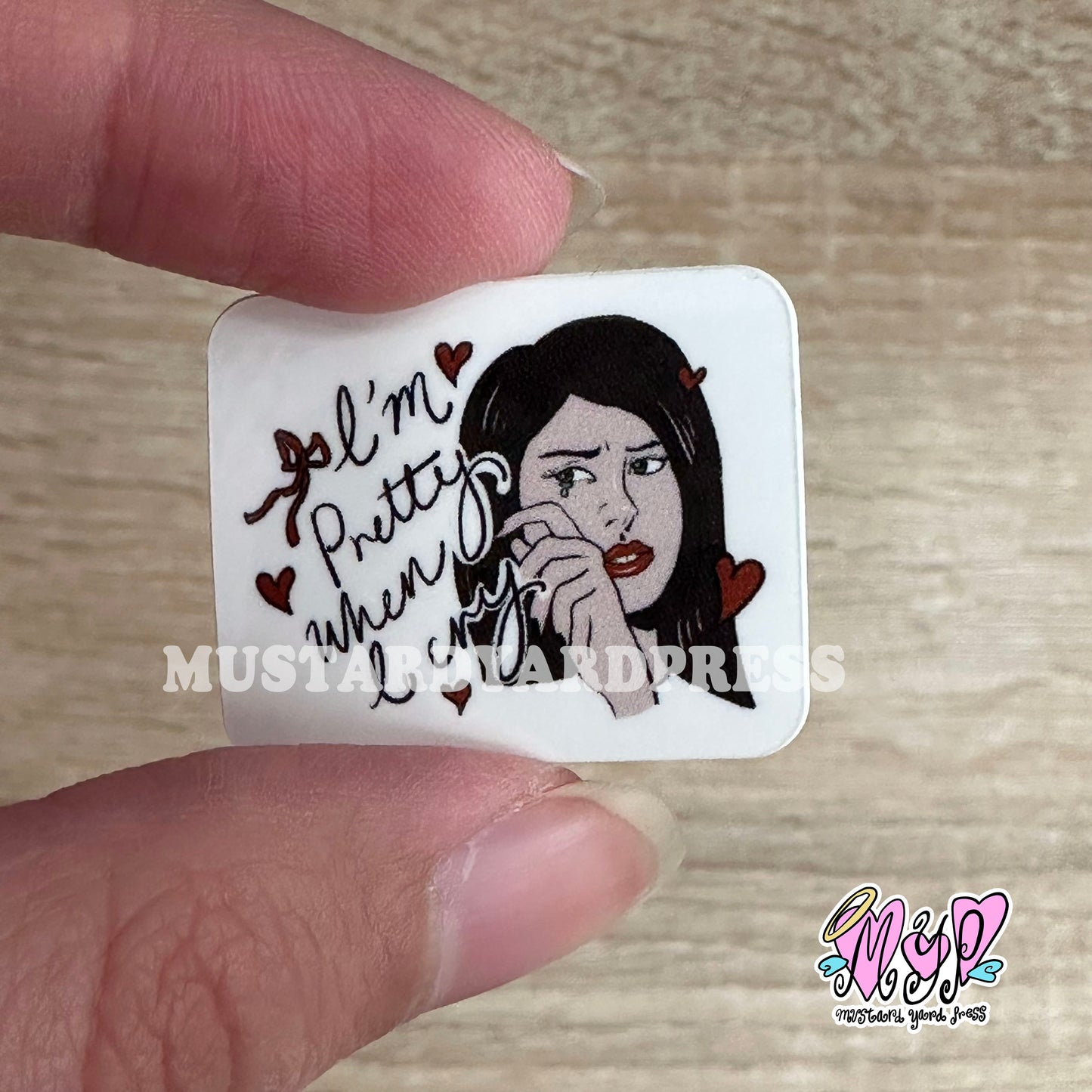 pretty when i cry mini sticker