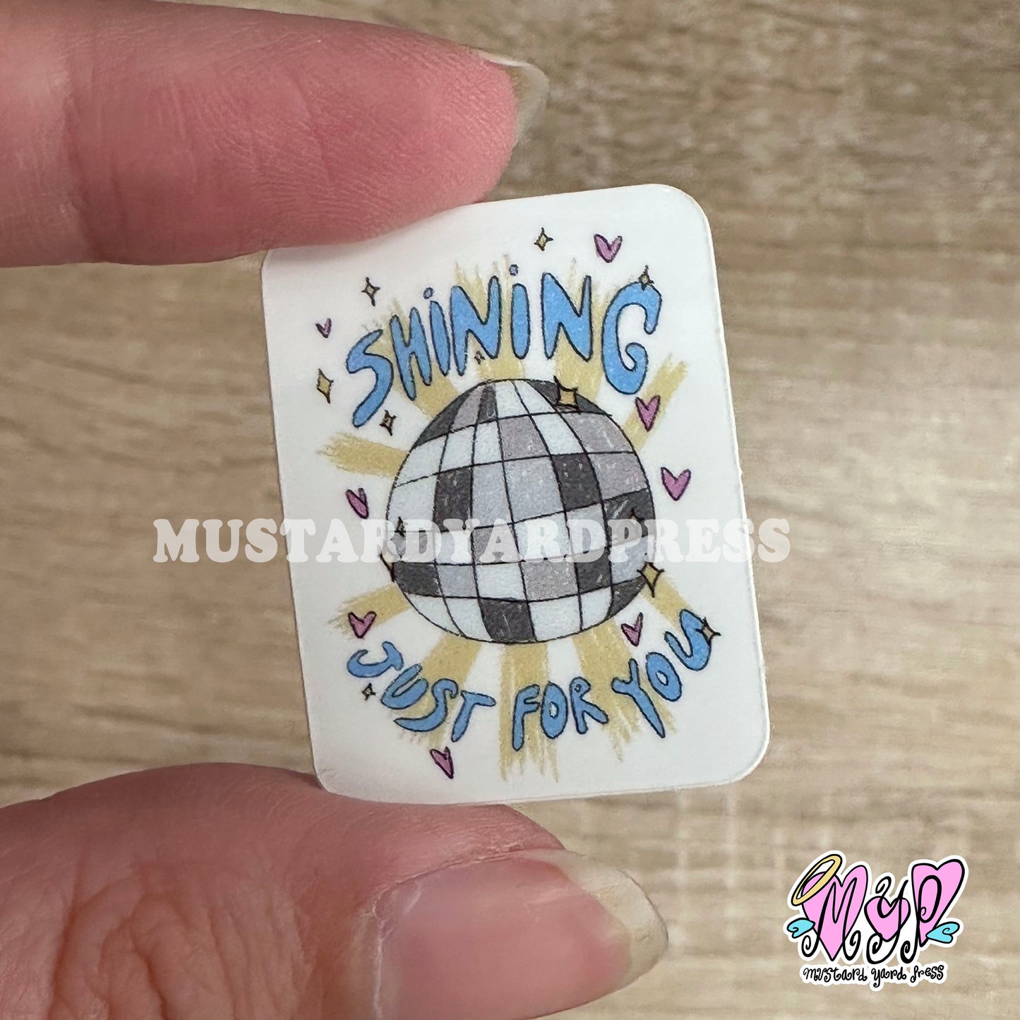 mirrorball mini sticker