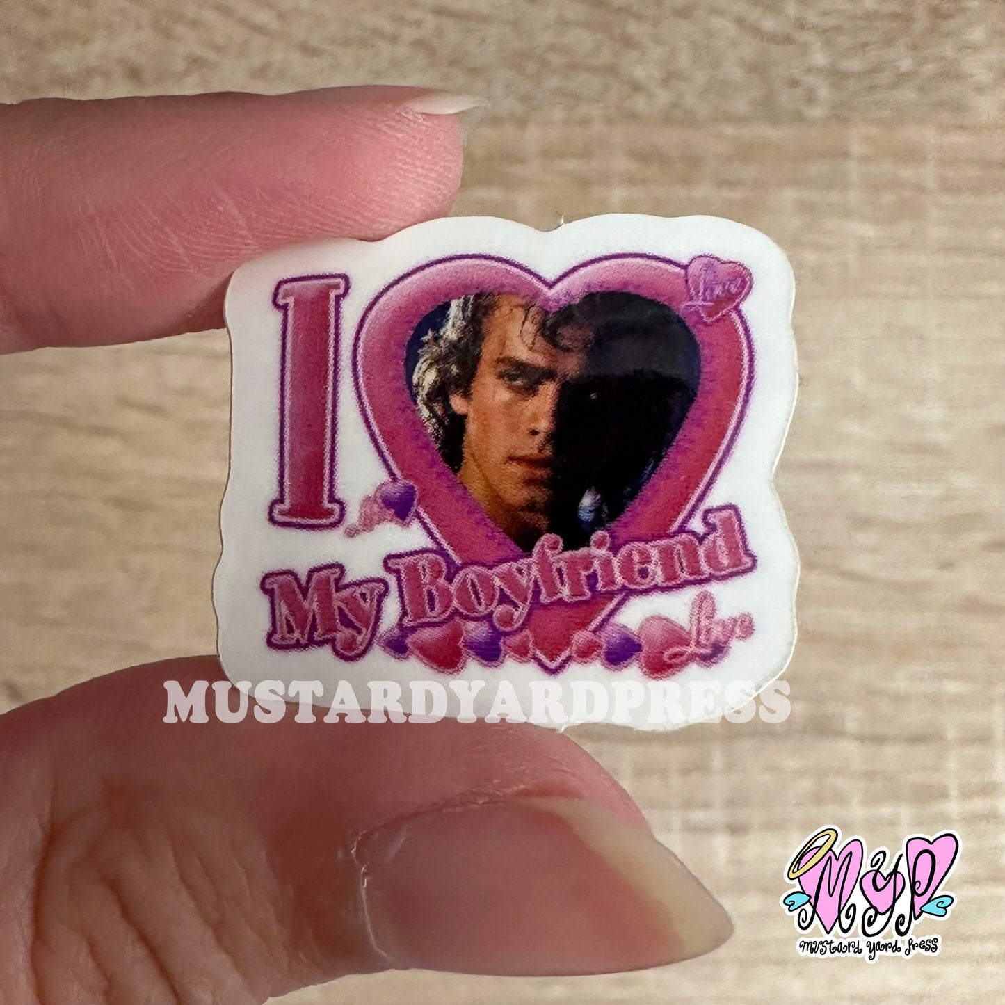 i love my bf ani mini sticker