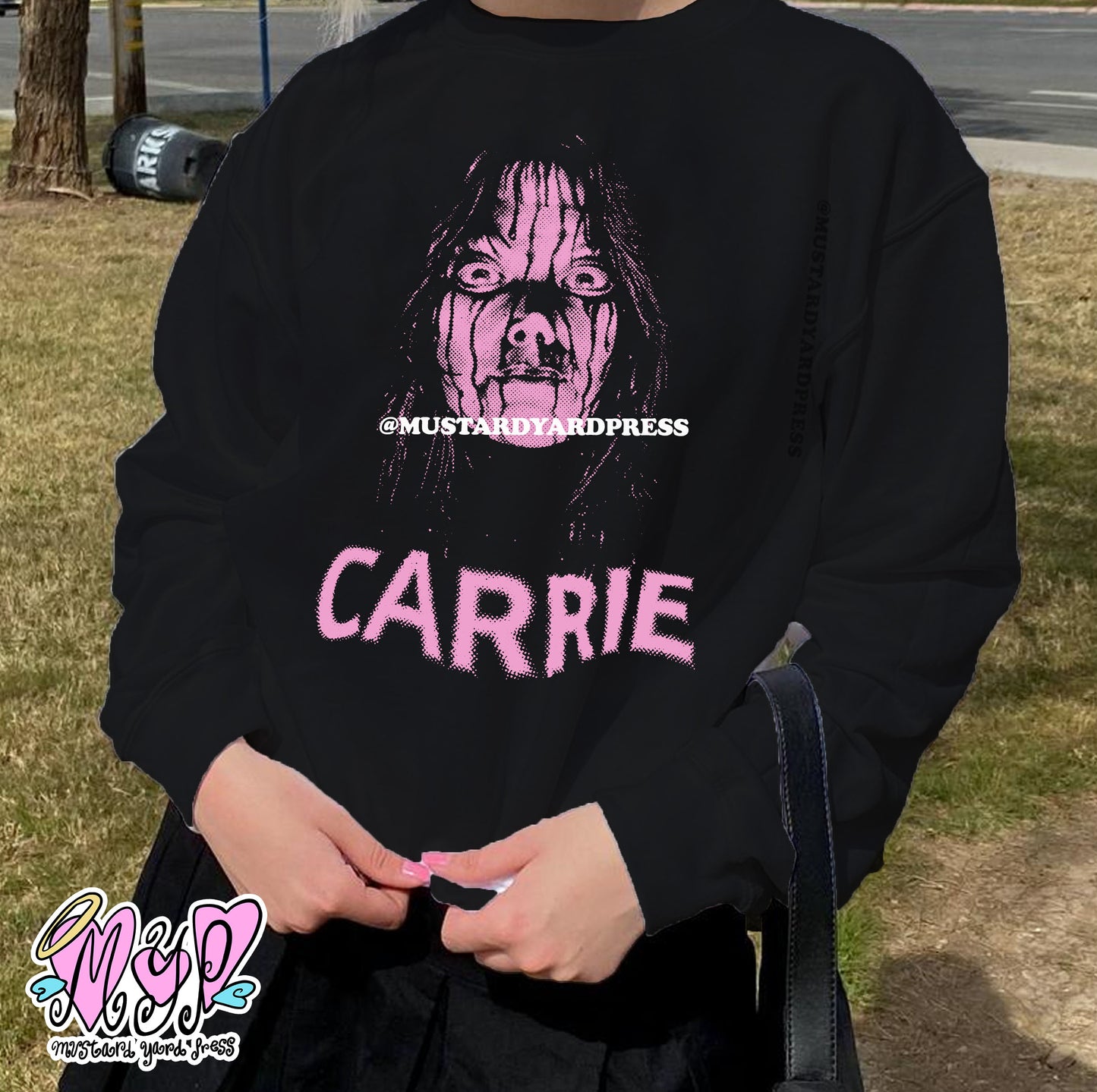 carrie black crewneck