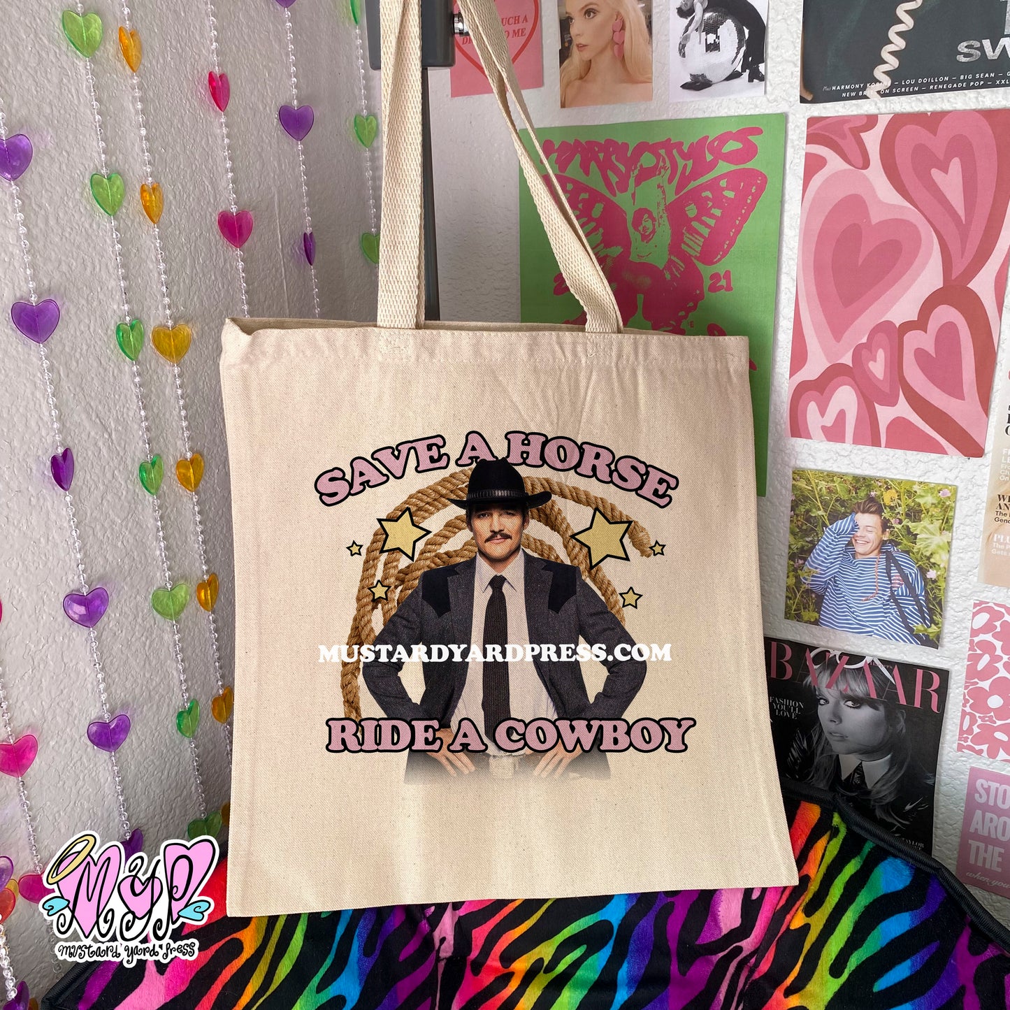 save a horse tote bag