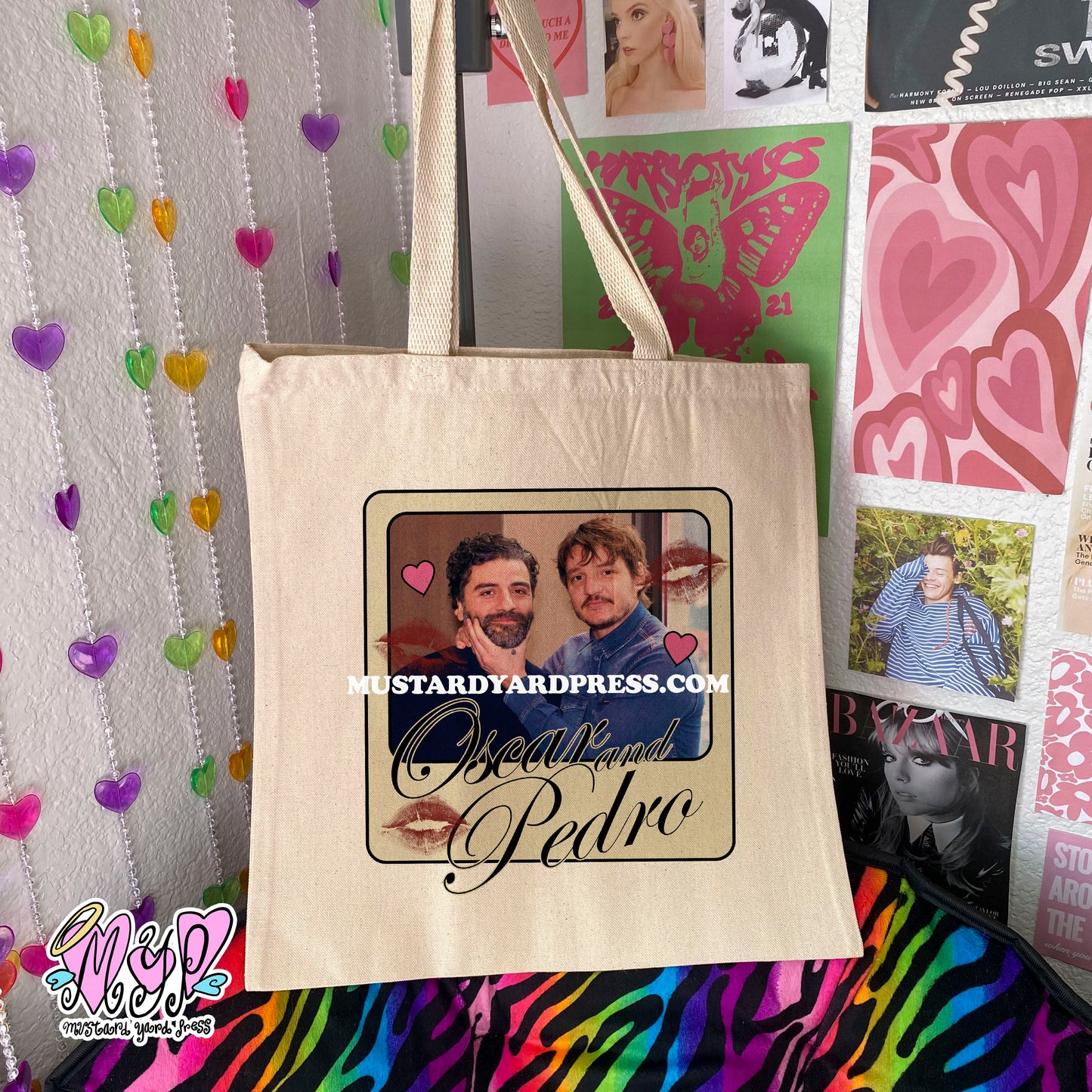 oscar and pedro polaroid tote bag