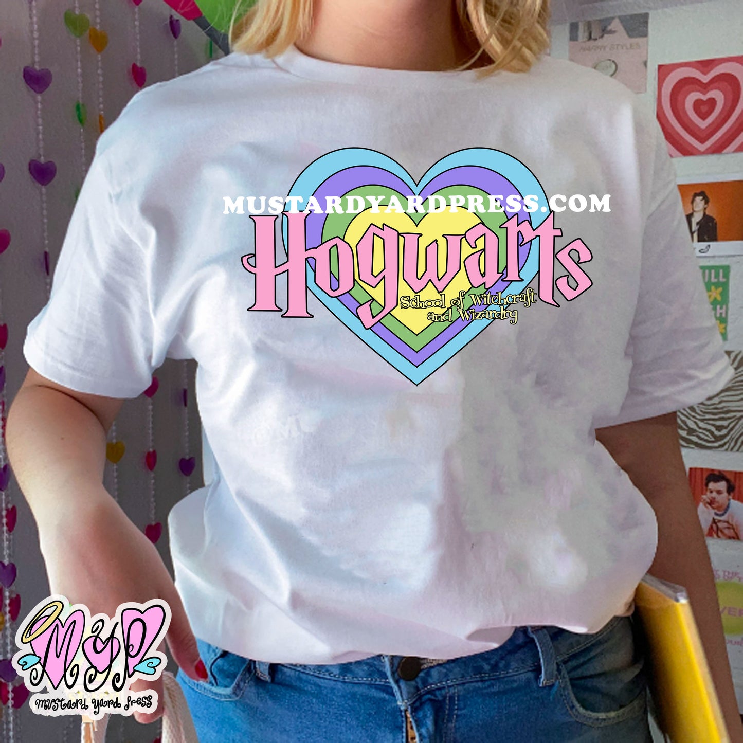 school heart t-shirt