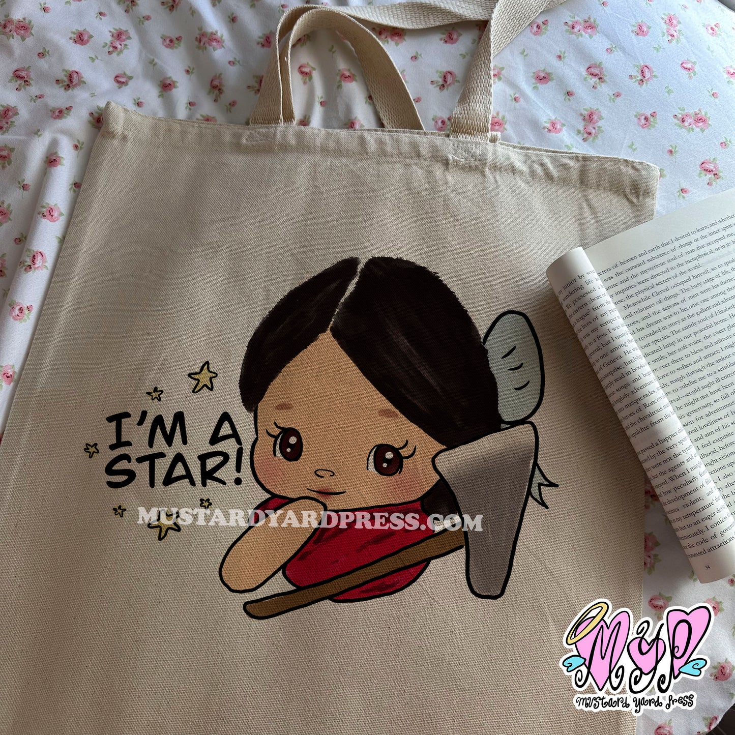 pearl cutie tote bag