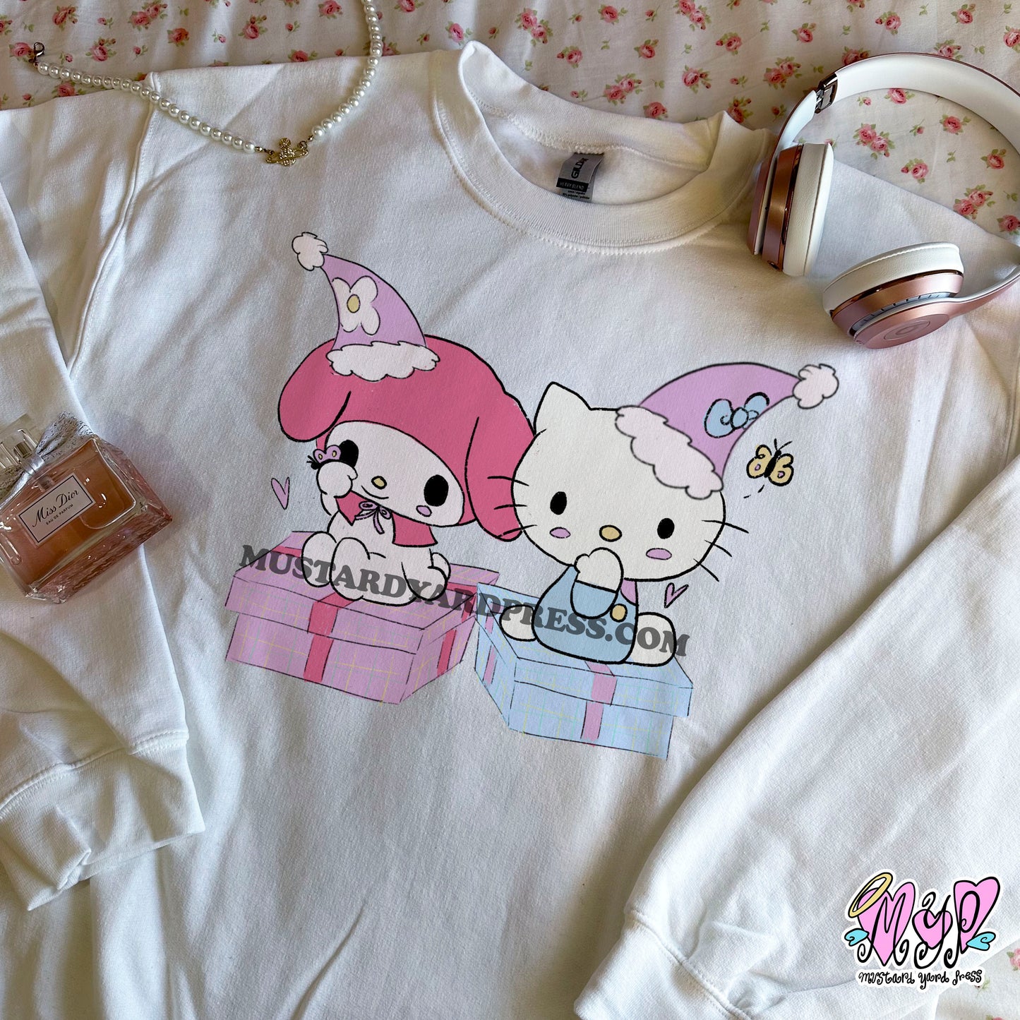 mel and kitty holiday crewneck