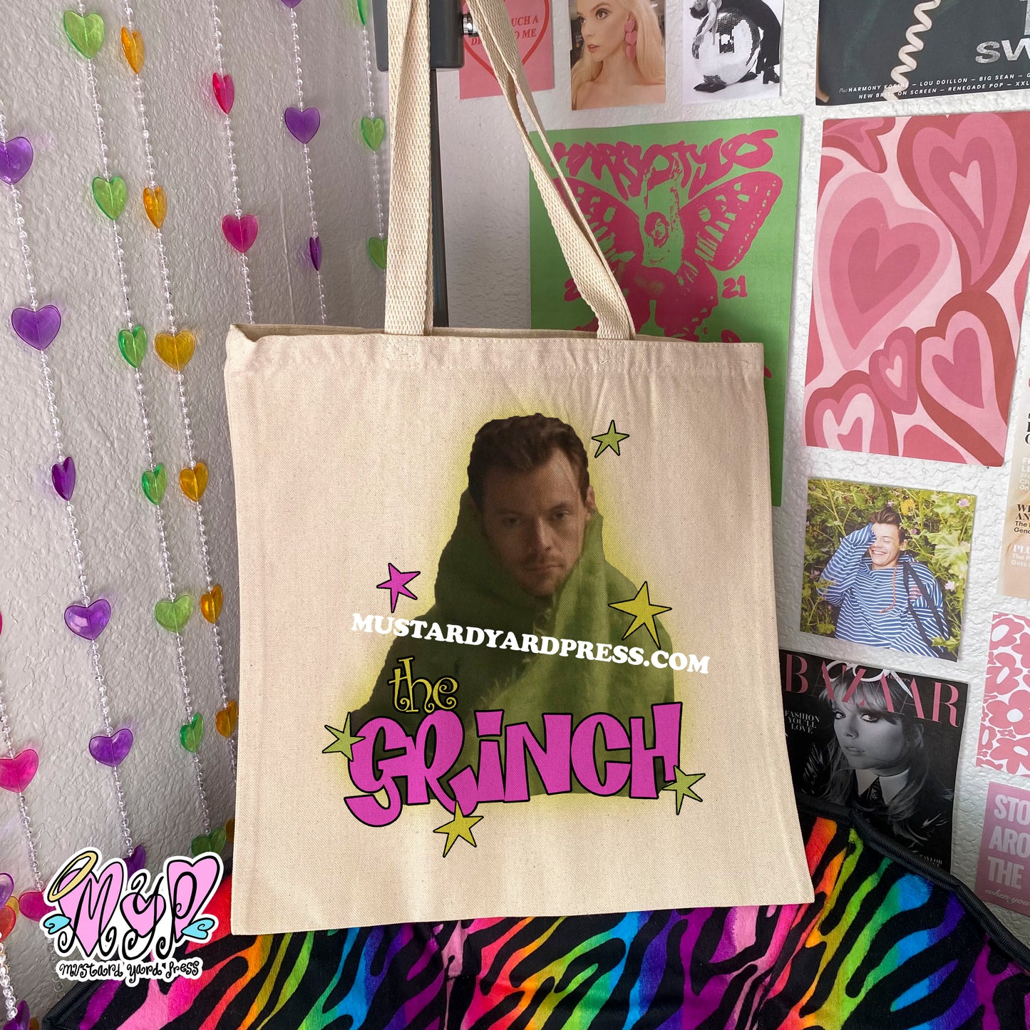 grinch tote bag