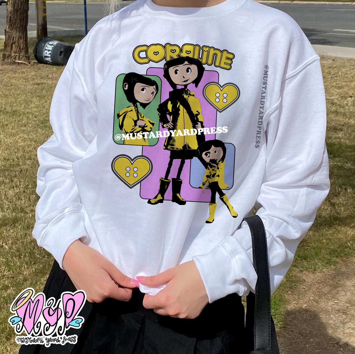 coraline collage crewneck