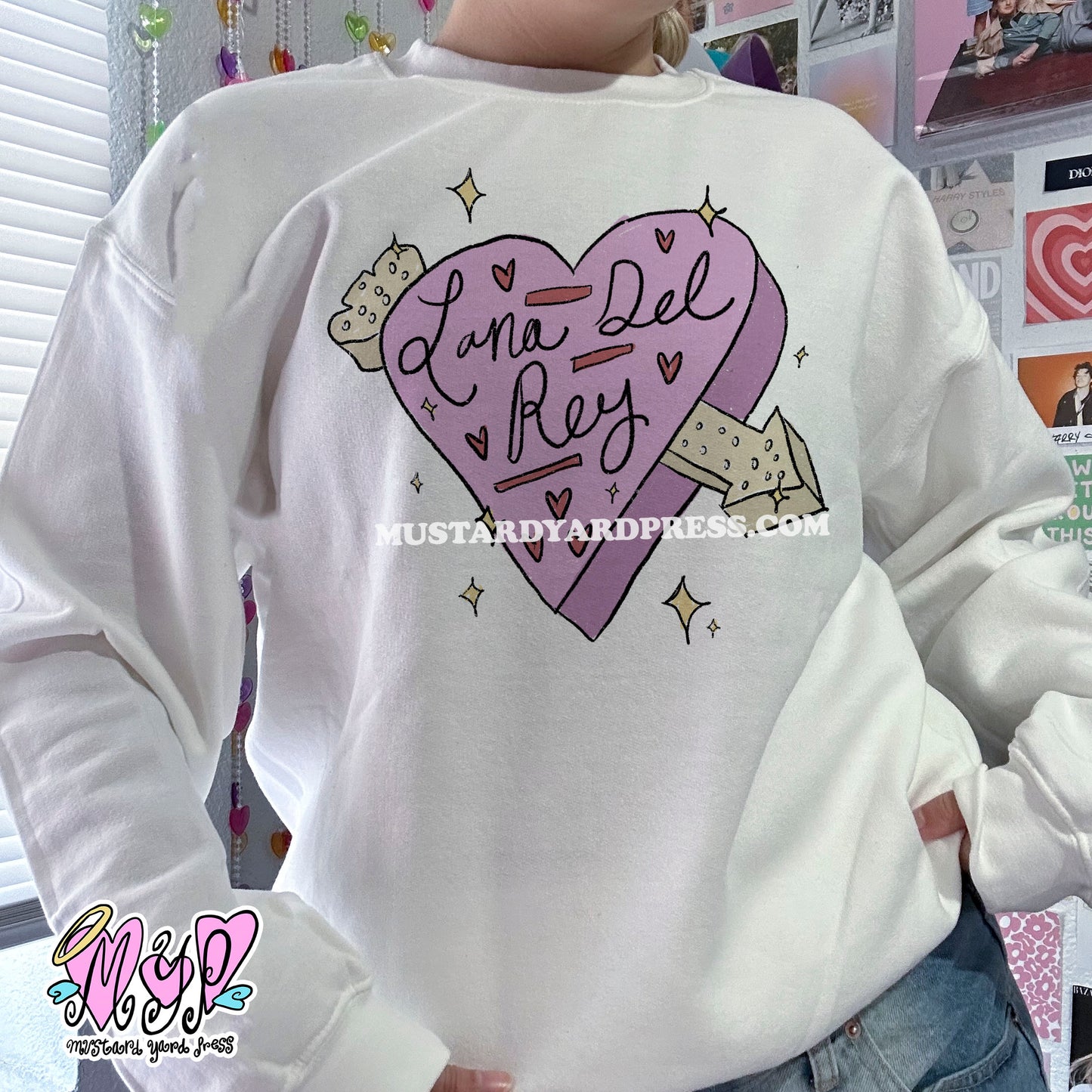 lana heart crewneck