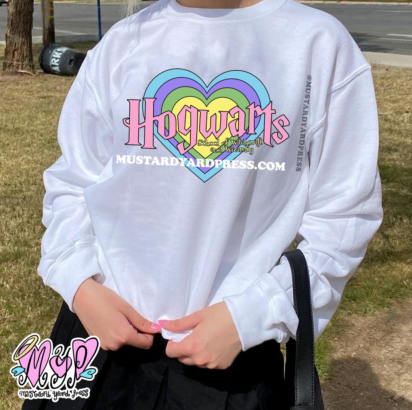 school heart crewneck