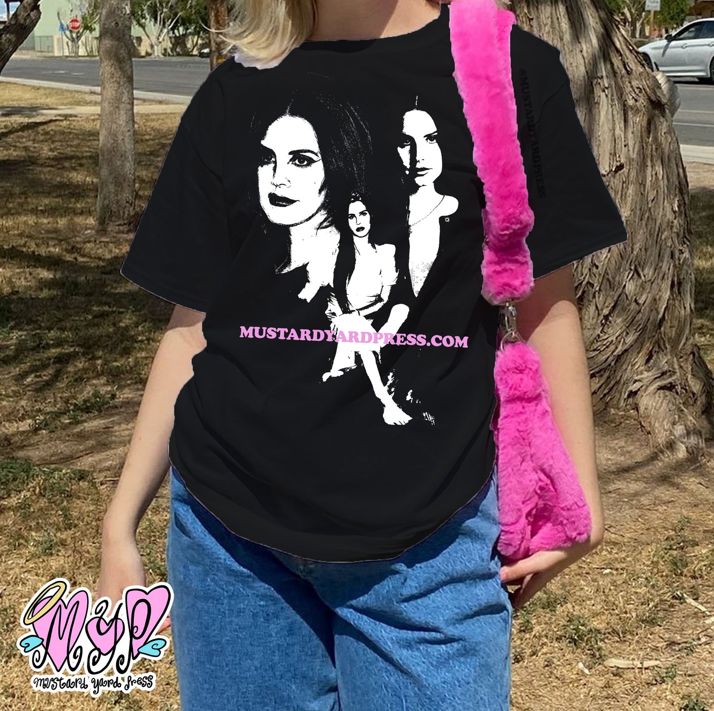 lana black t-shirt