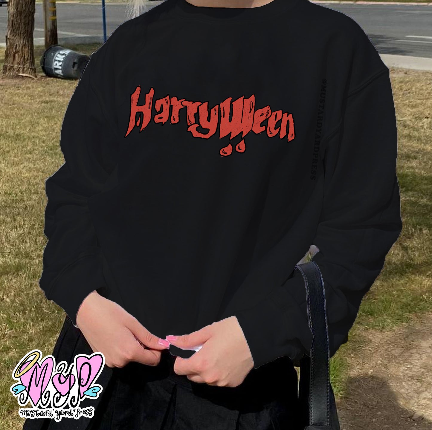 harry halloween logo crewneck
