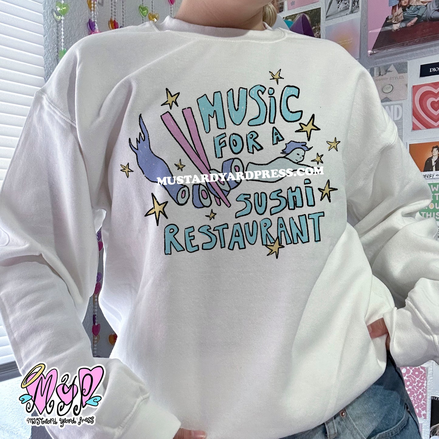 sushi logo crewneck