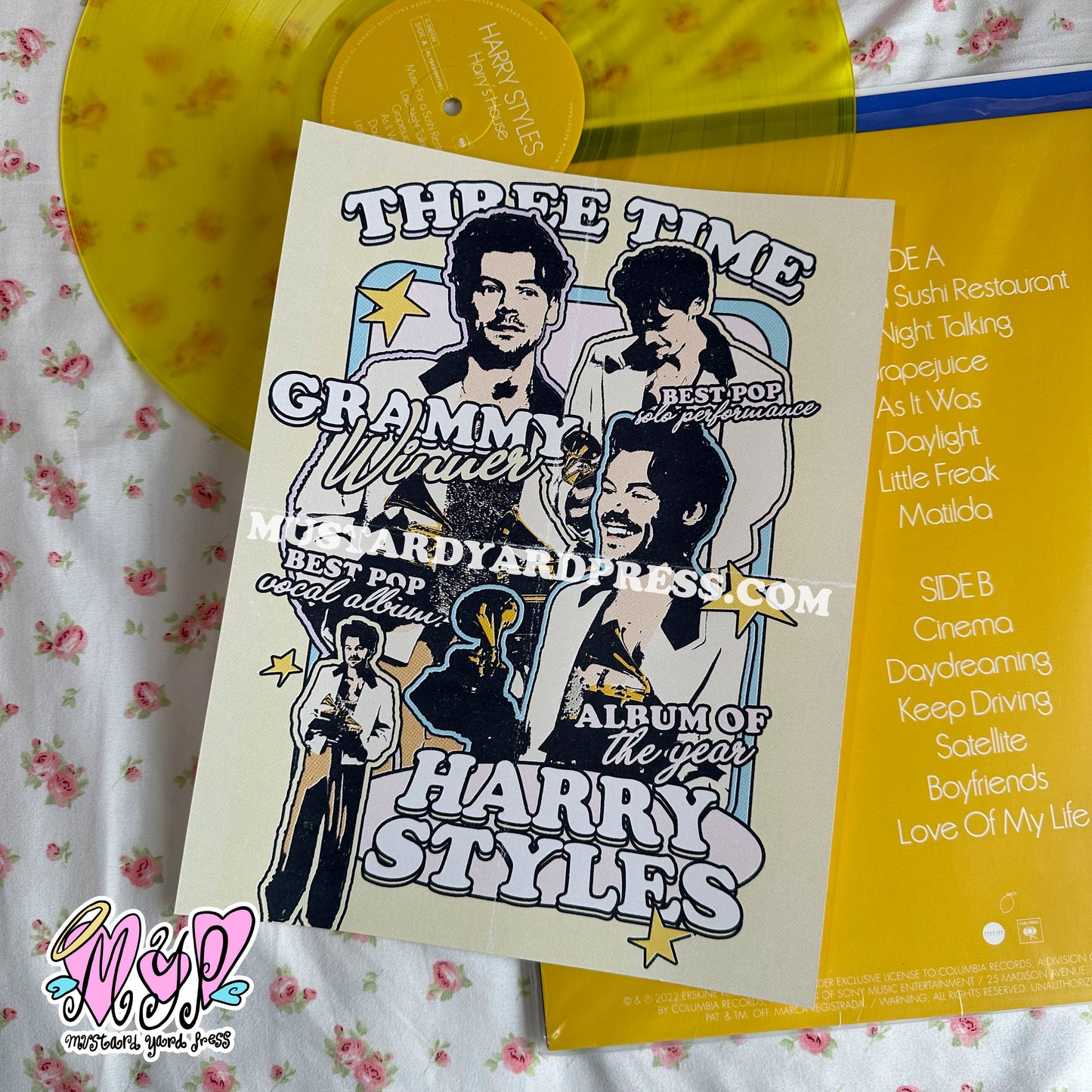 3x winner vintage poster