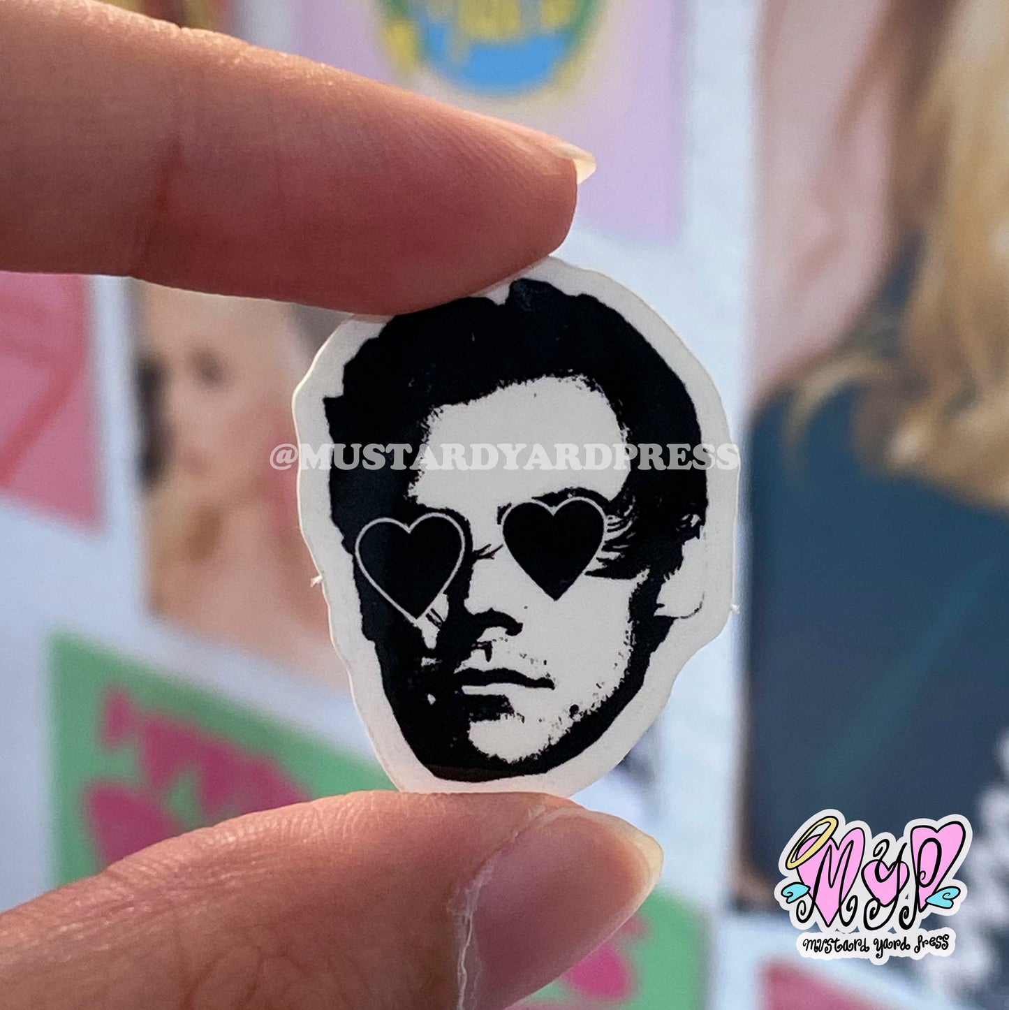 heart eyes harry mini sticker