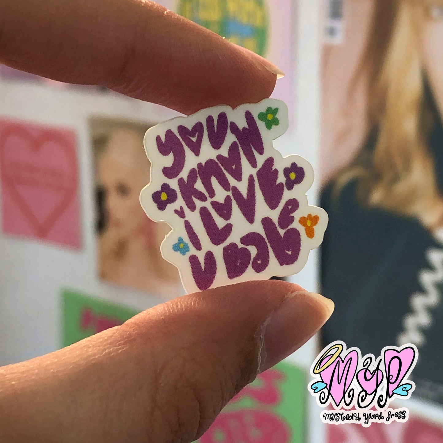 u know i love u mini sticker