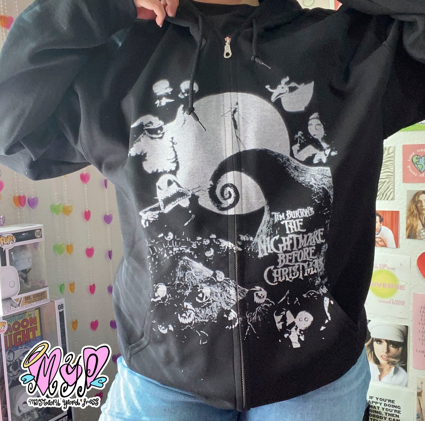 the nightmare black zip-up