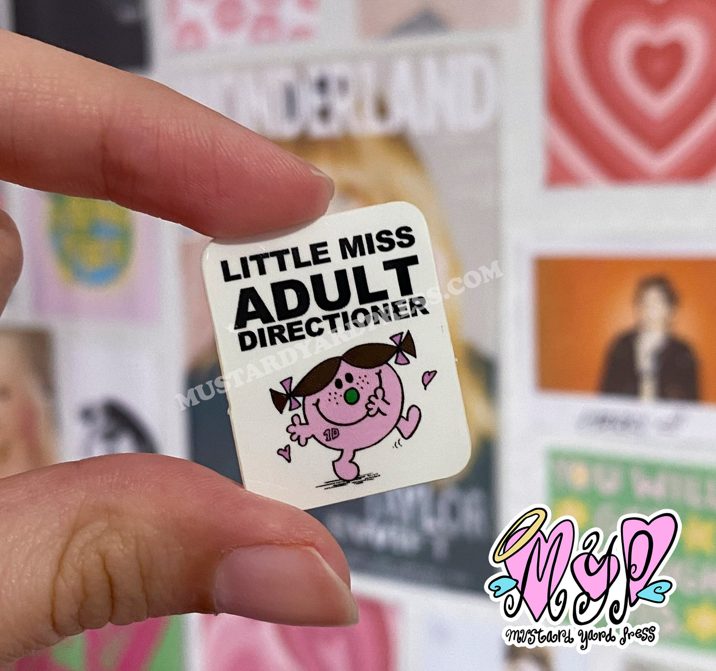adult directioner mini sticker
