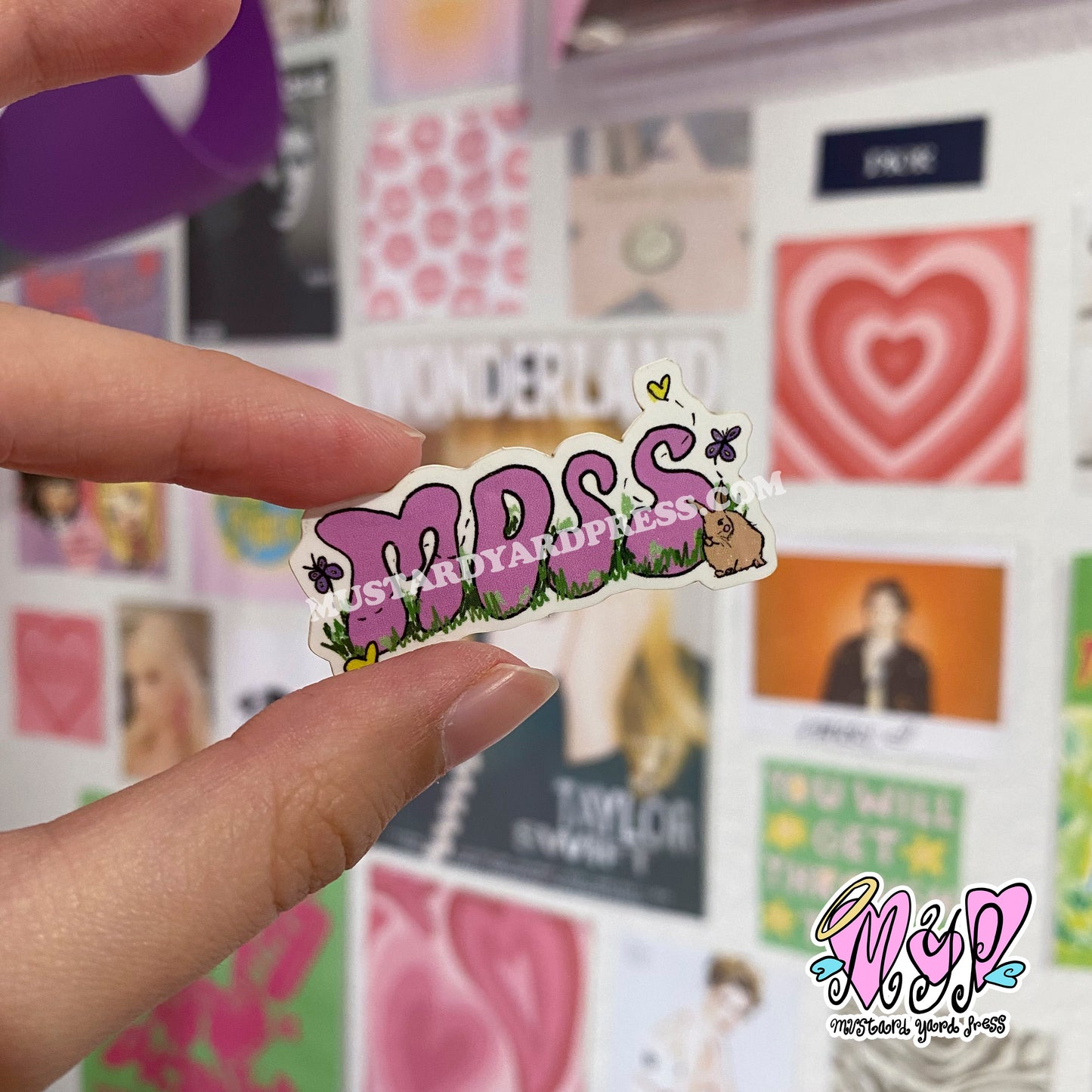 moss maya logo mini sticker