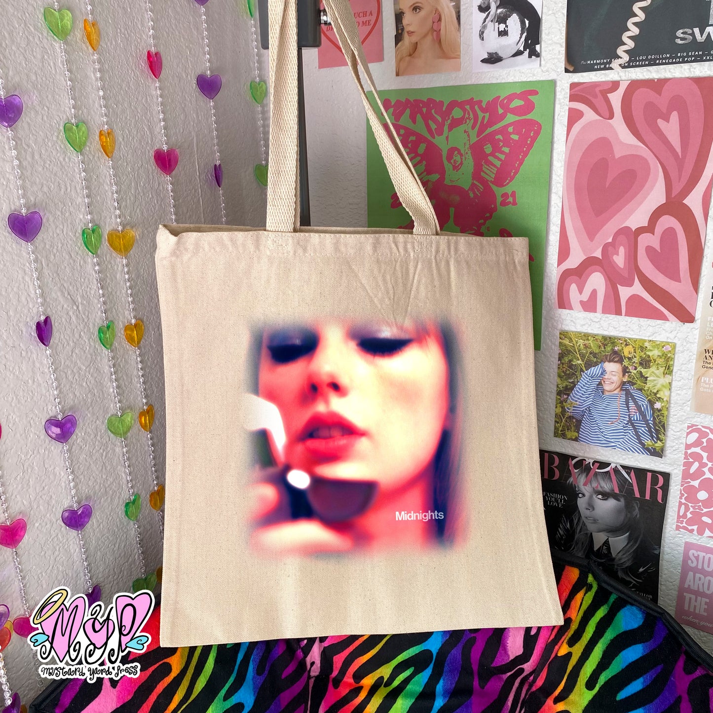 midnight picture tote bag