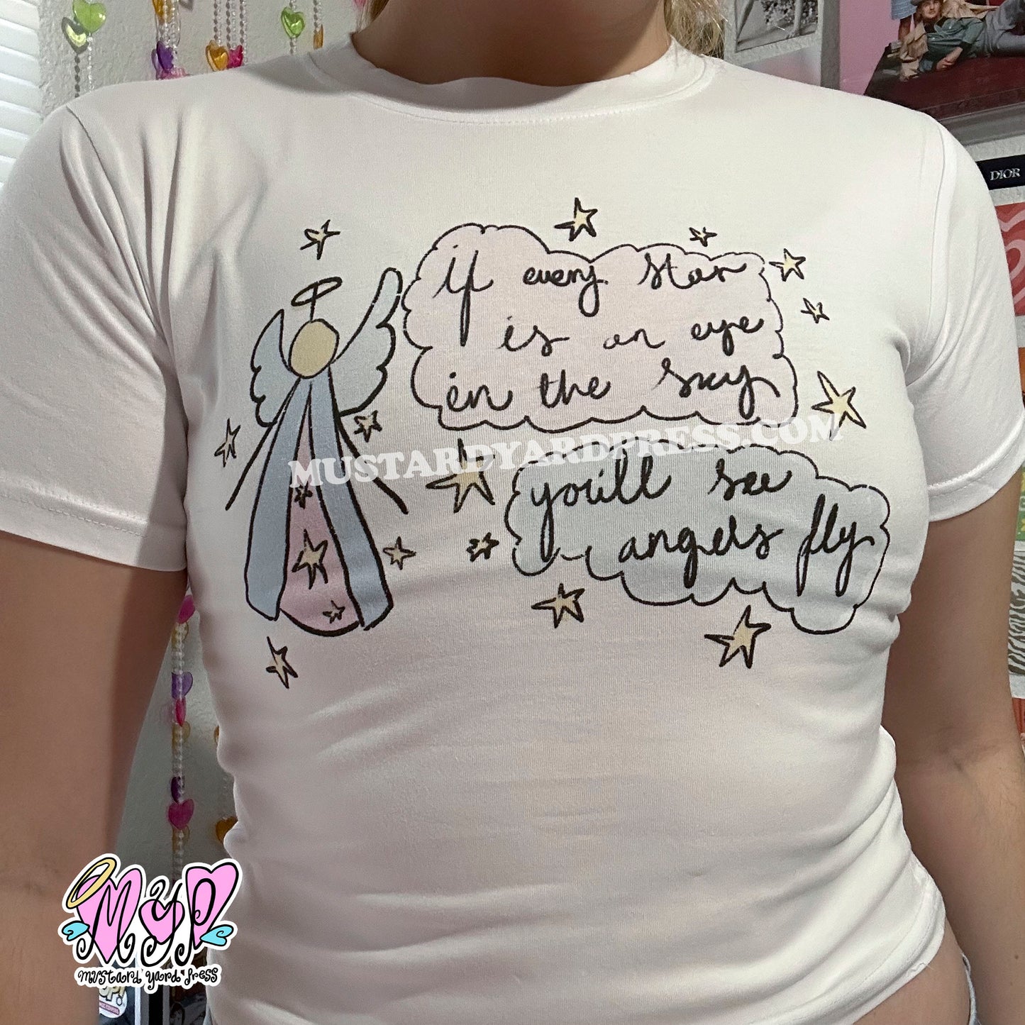 angels fly baby tee