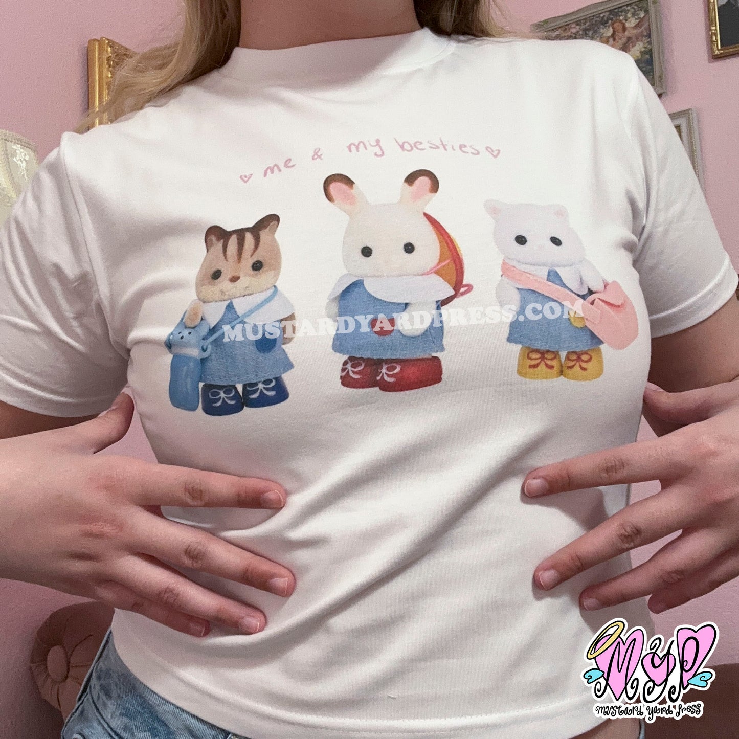 calico besties baby tee