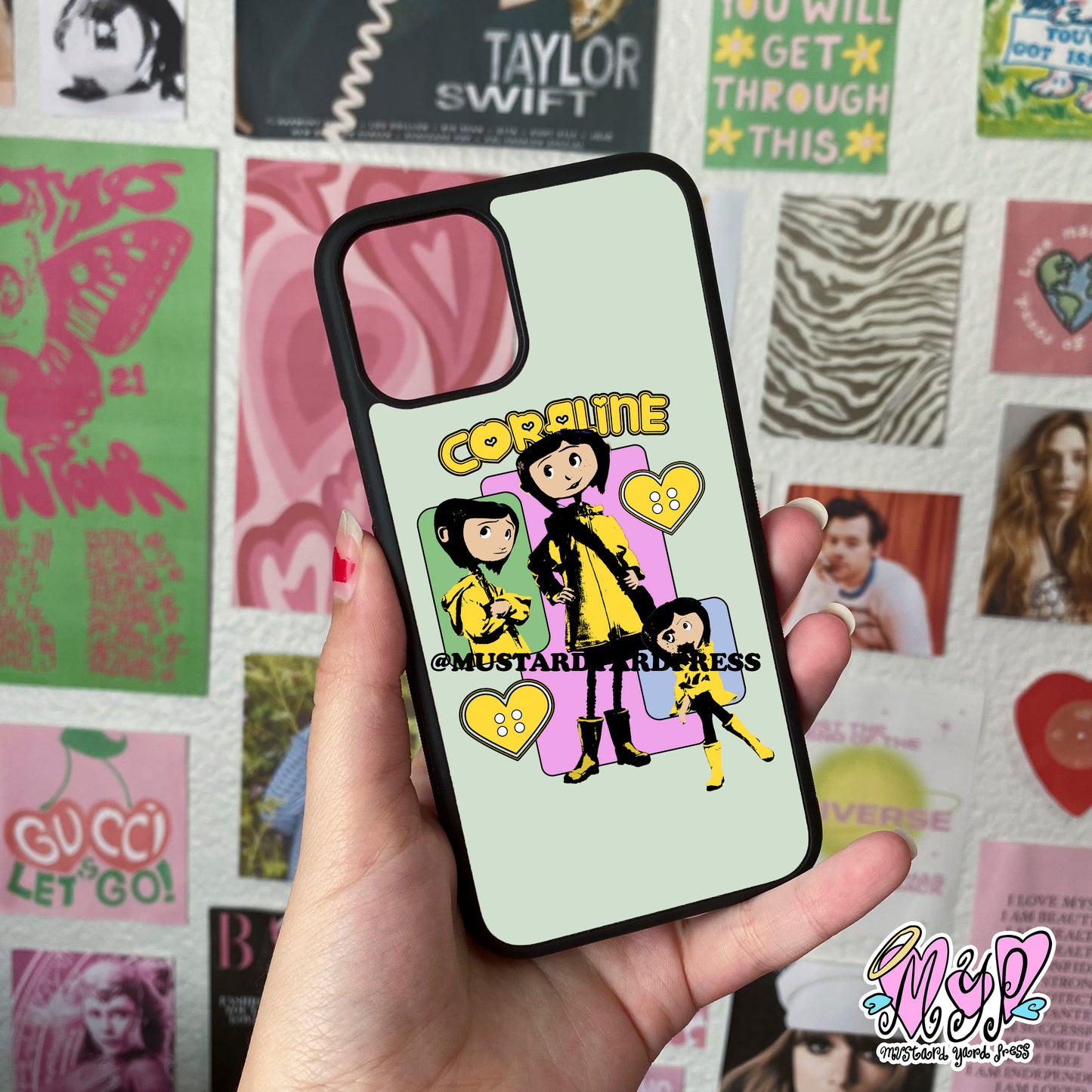 coraline collage phone case