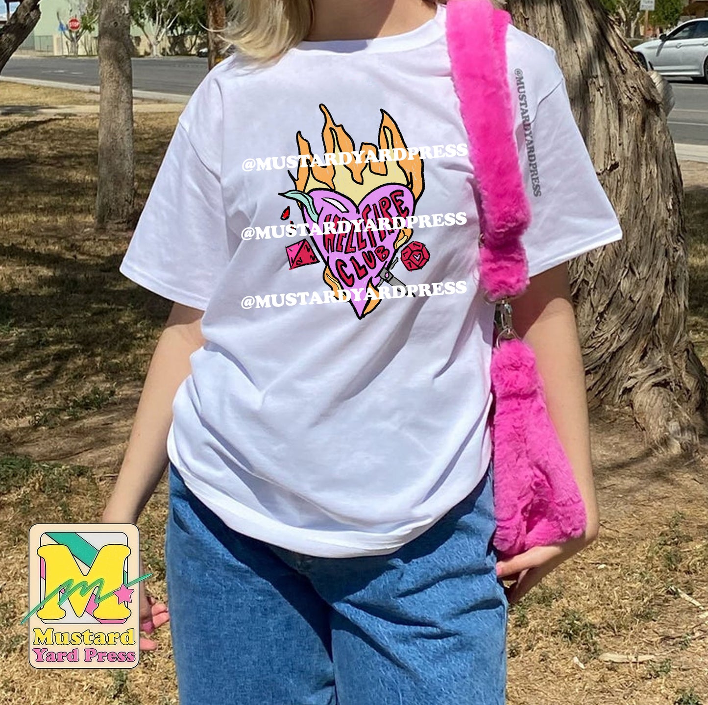 heart on fire t-shirt
