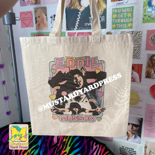 80s eddie tote bag