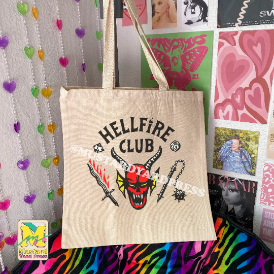 black or pink tote bag