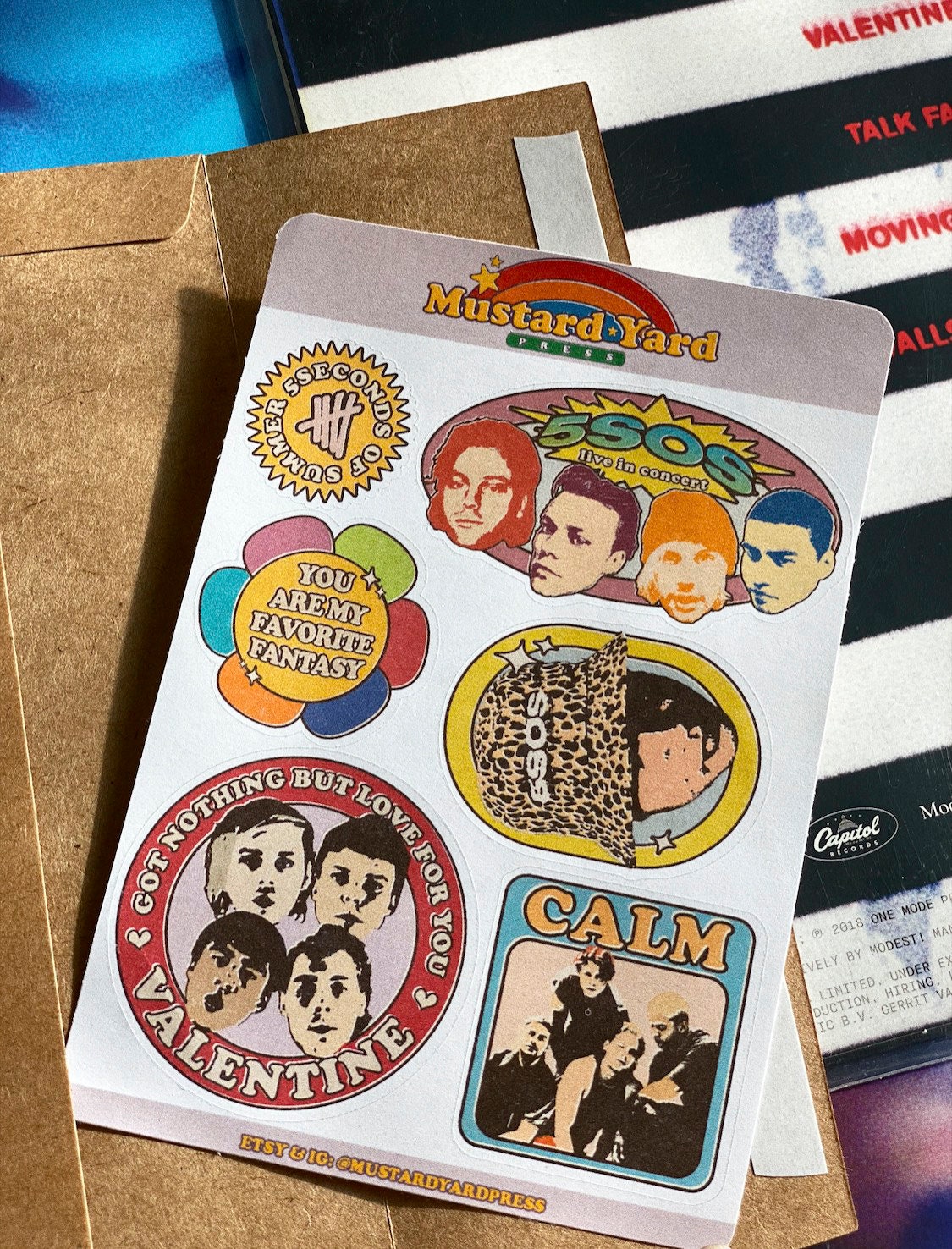5sos sticker sheet