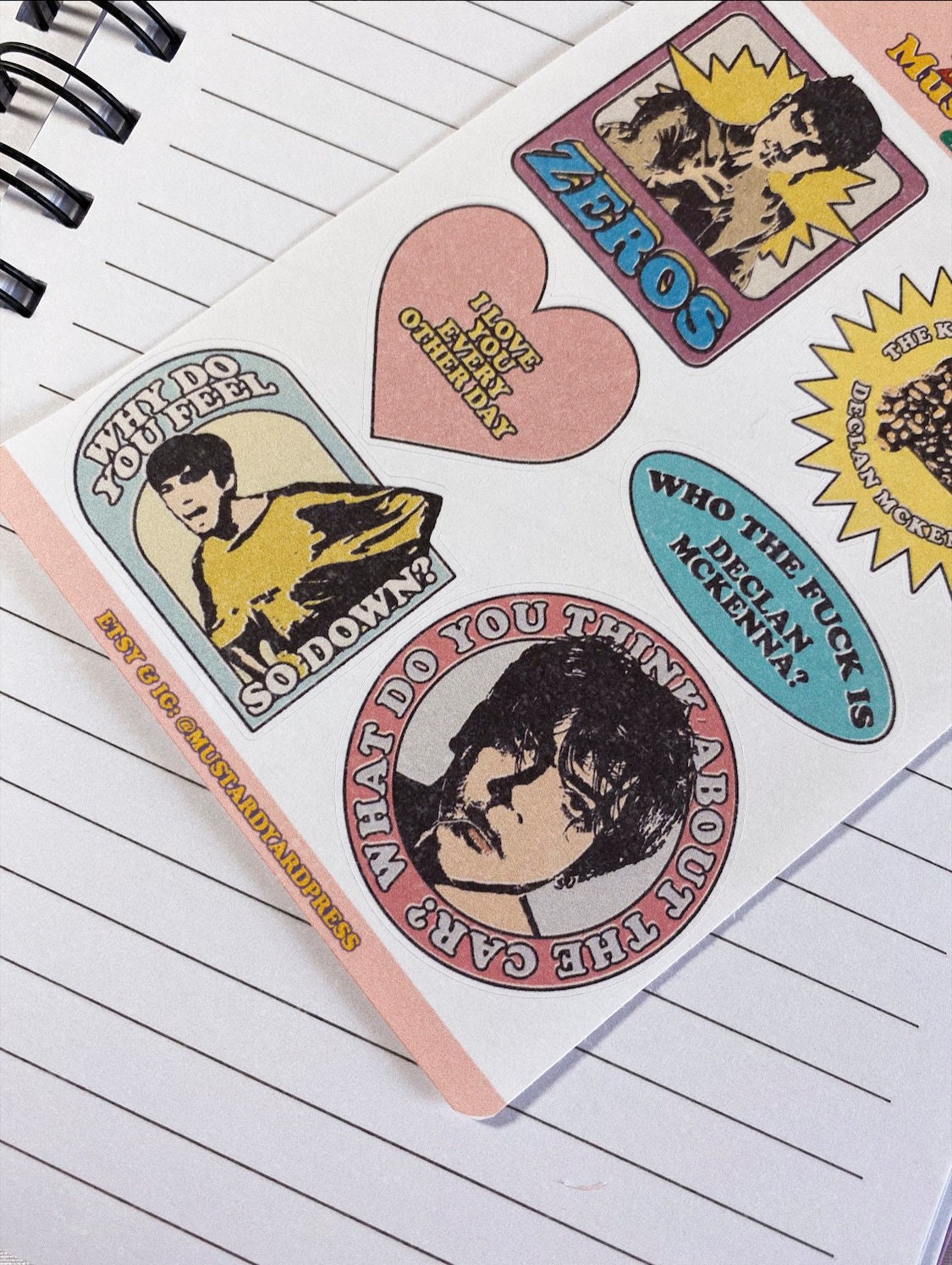 declan sticker sheet