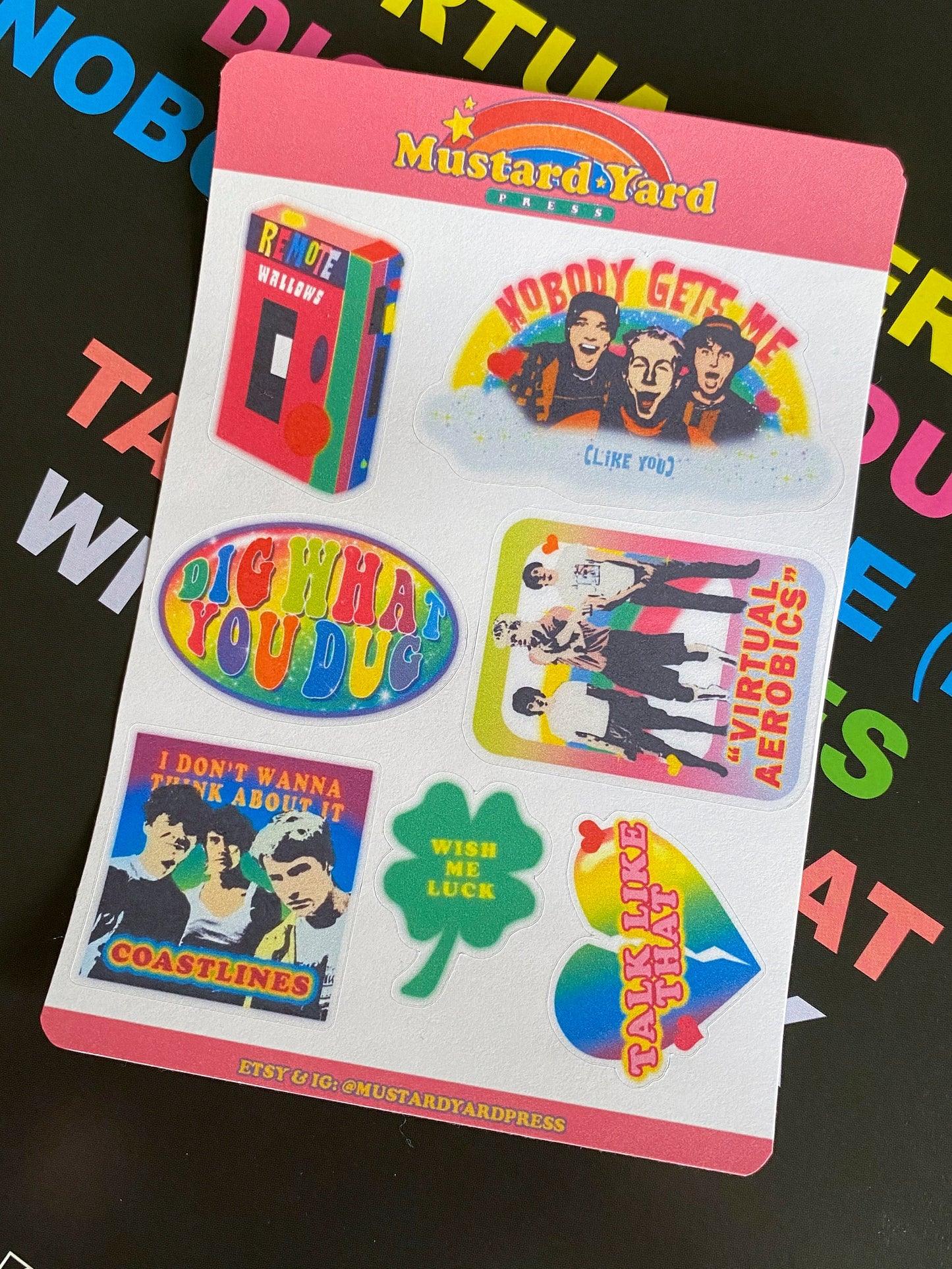 wallows remote sticker sheet