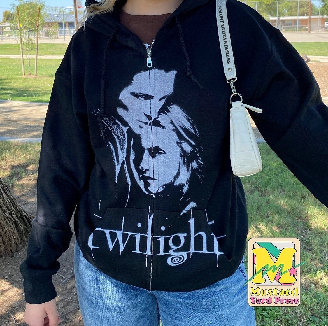 twilight black zip-up