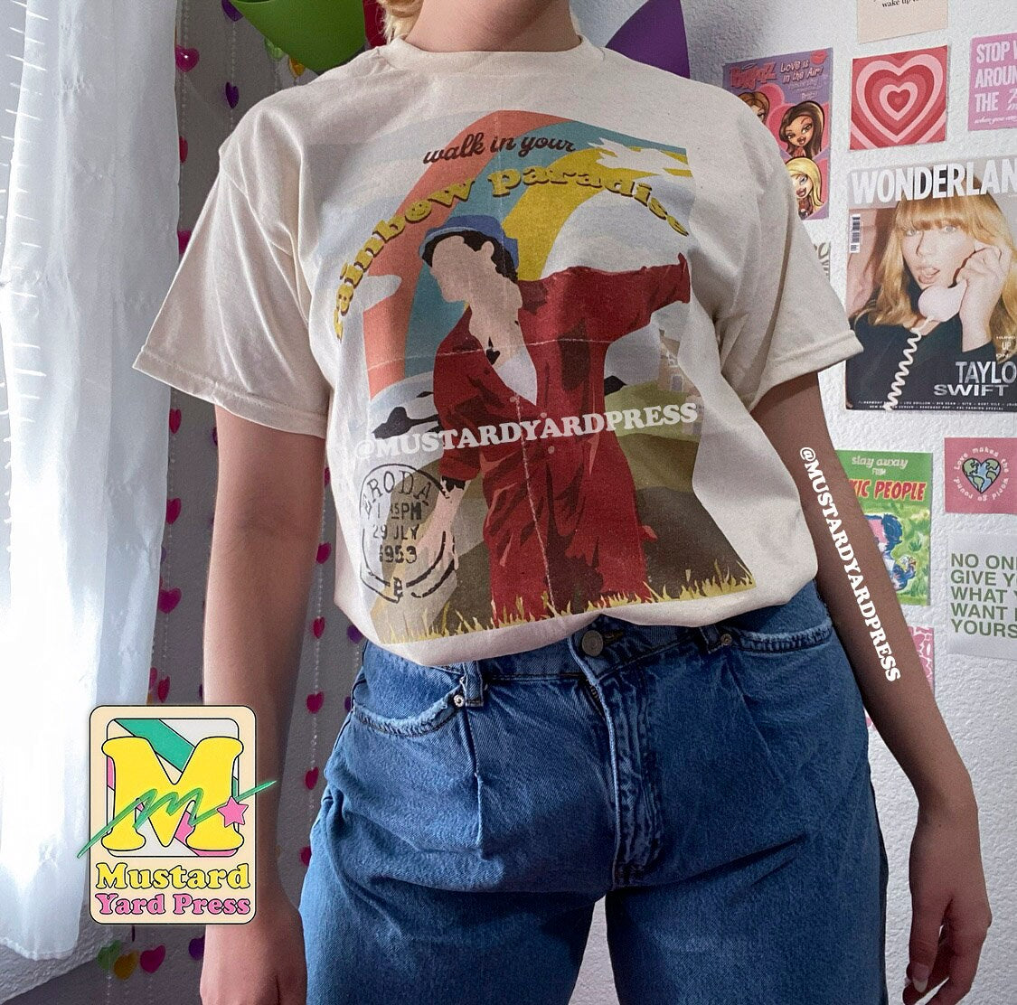 rainbow paradise t-shirt